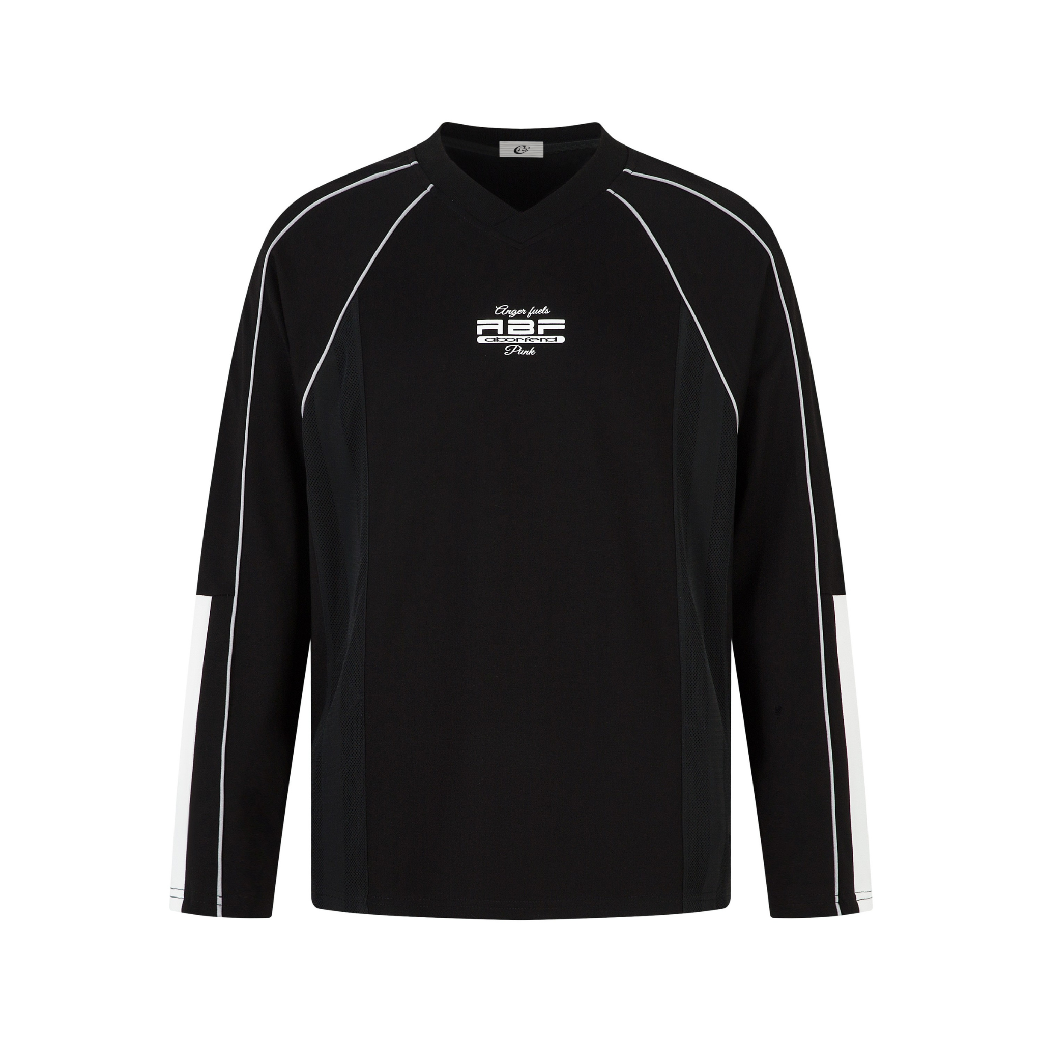 ABF Contrast Panel Raglan Long-Sleeve Top | Streetwear