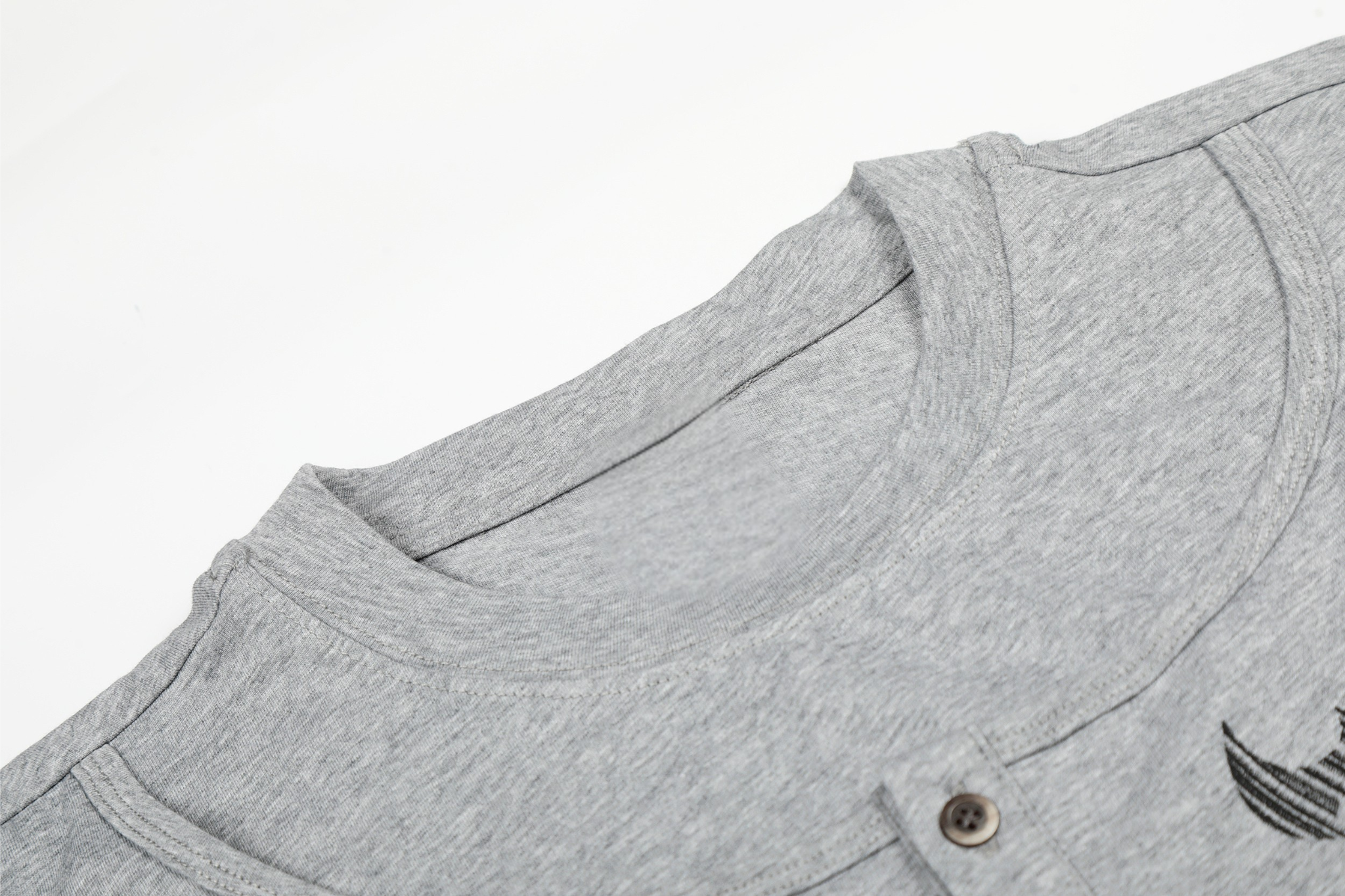 Omirad Graphic Henley Long Sleeve Tee | Streetwear Cotton Top