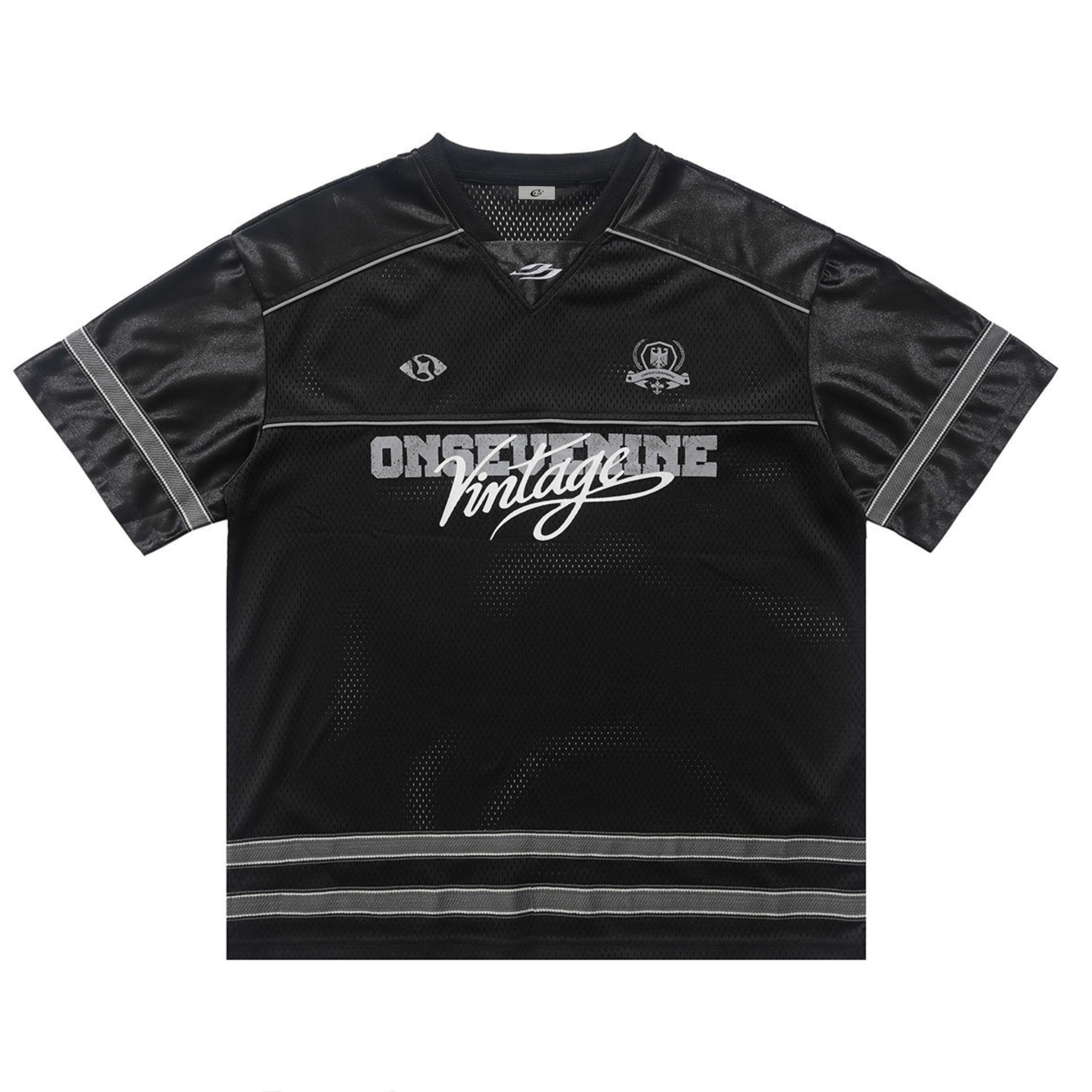 Oversized Varsity Mesh Jersey Tee | Athletic Streetwear