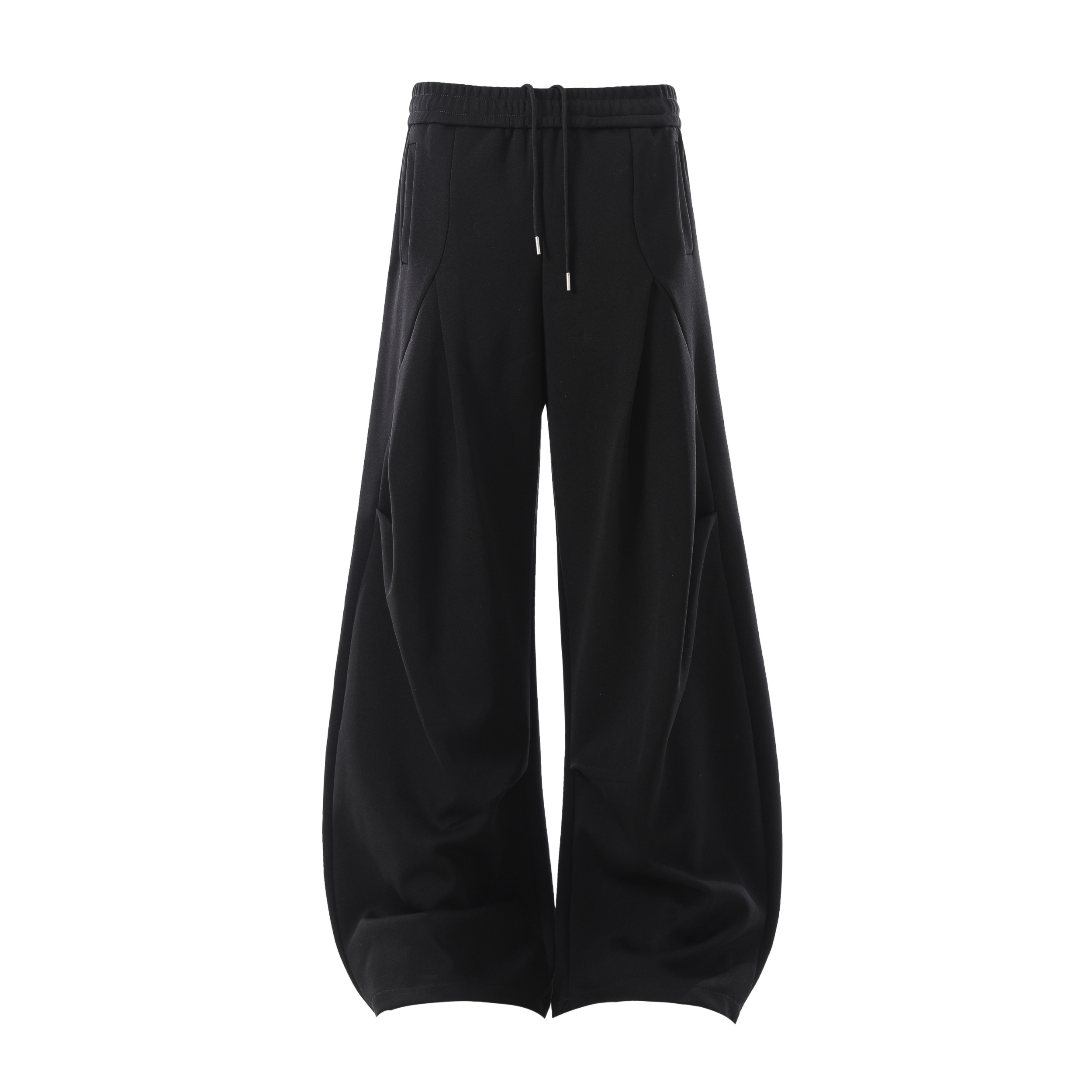 Sculpted Wide-Leg Sweatpants | Balloon Silhouette Streetwear