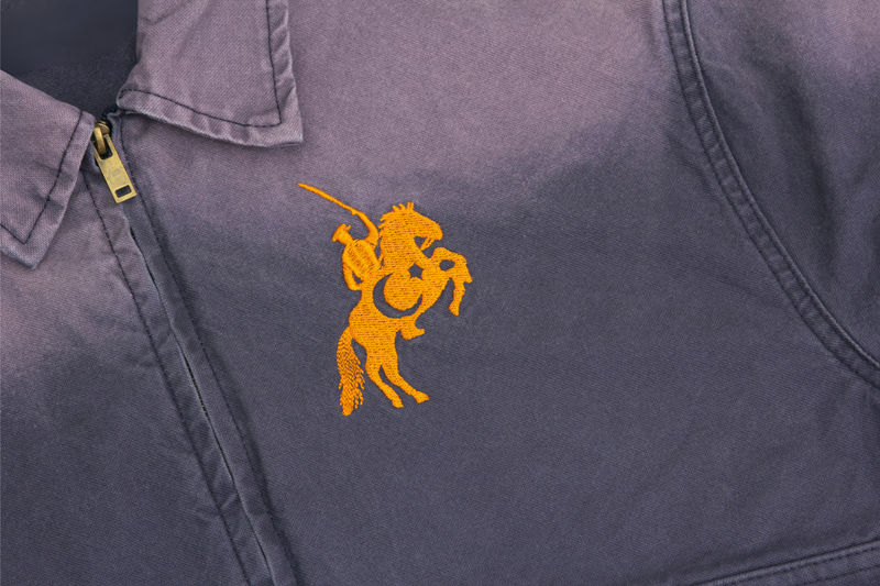 Omirad Vintage Washed Zip Jacket | Embroidered Workwear