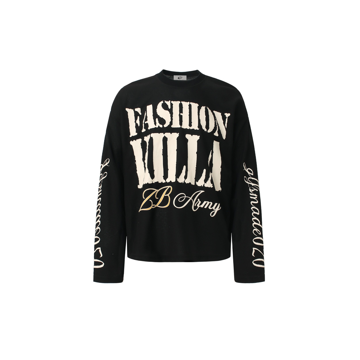 Fashion Killa Waffle Knit Long Sleeve Streetwear Top | SEAKOFF