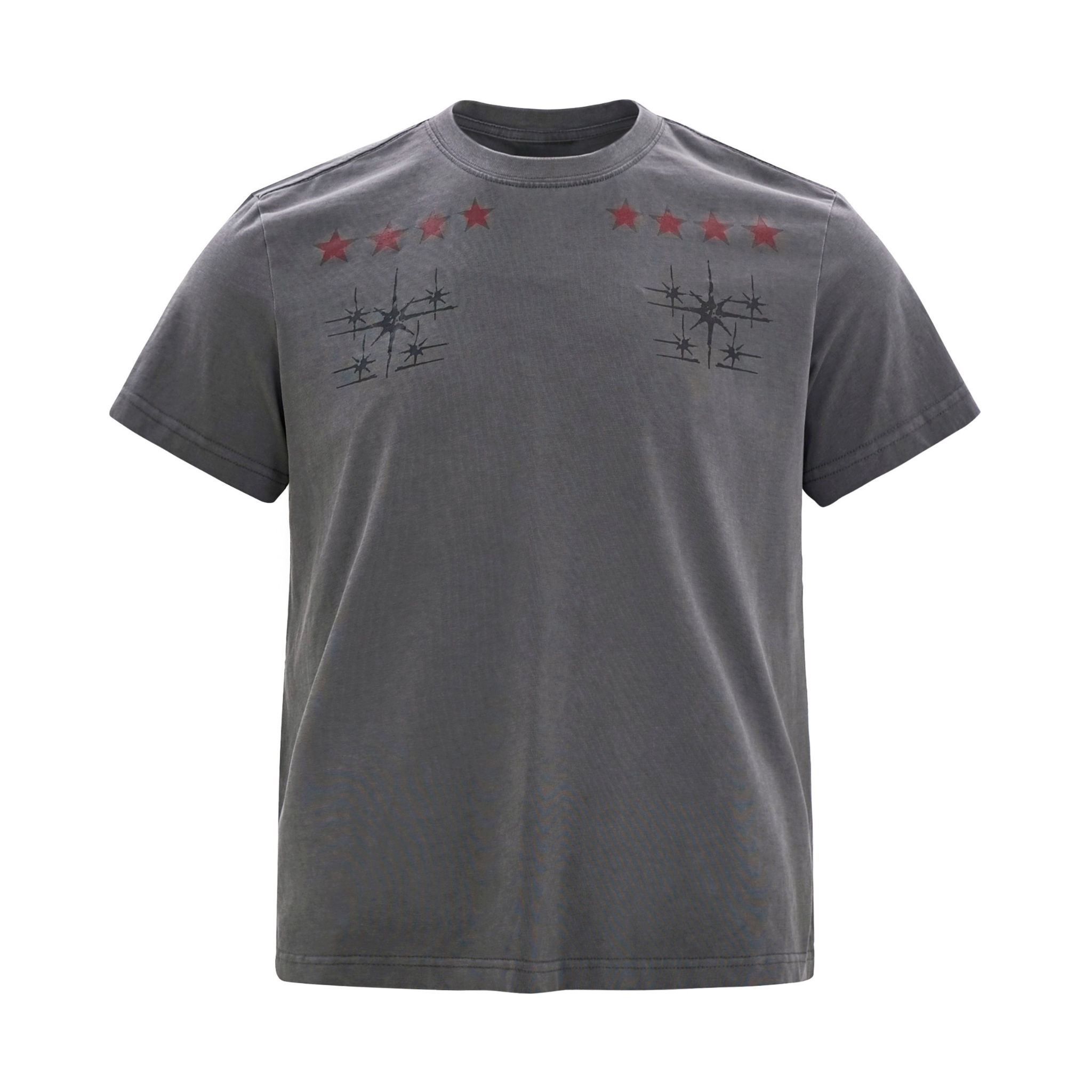 Omirad Star Emblem Graphic Tee | Street Style Black Cotton