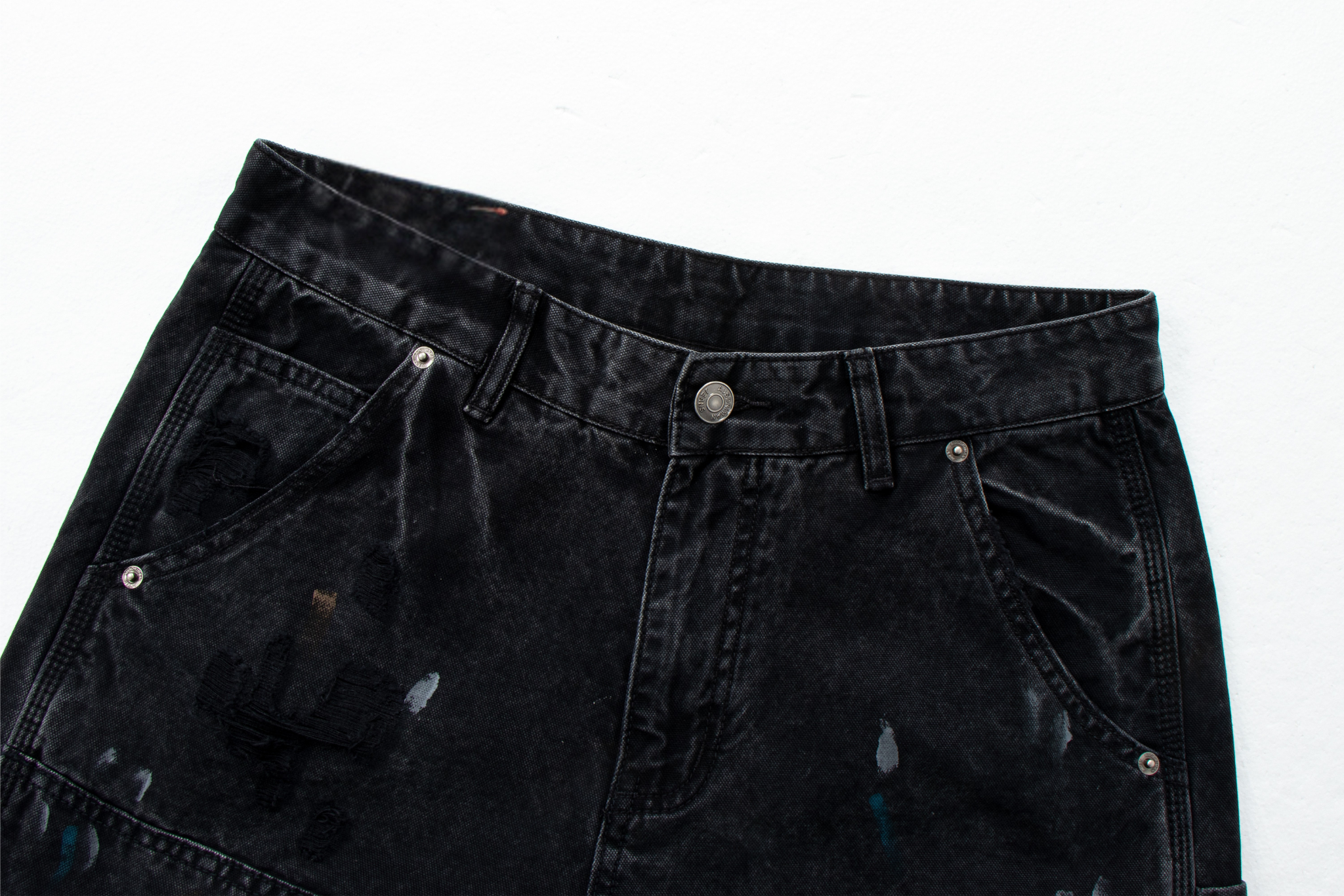 Omirad Distressed Painter Workwear Denim Pants | 100% Cotton