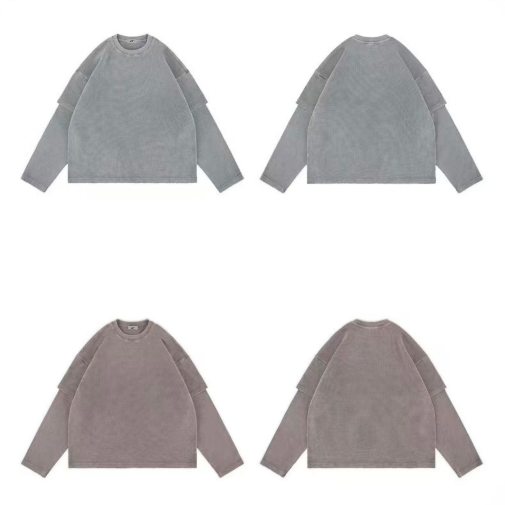 Oversized Corduroy Crewneck | Garment-Washed Streetwear Top