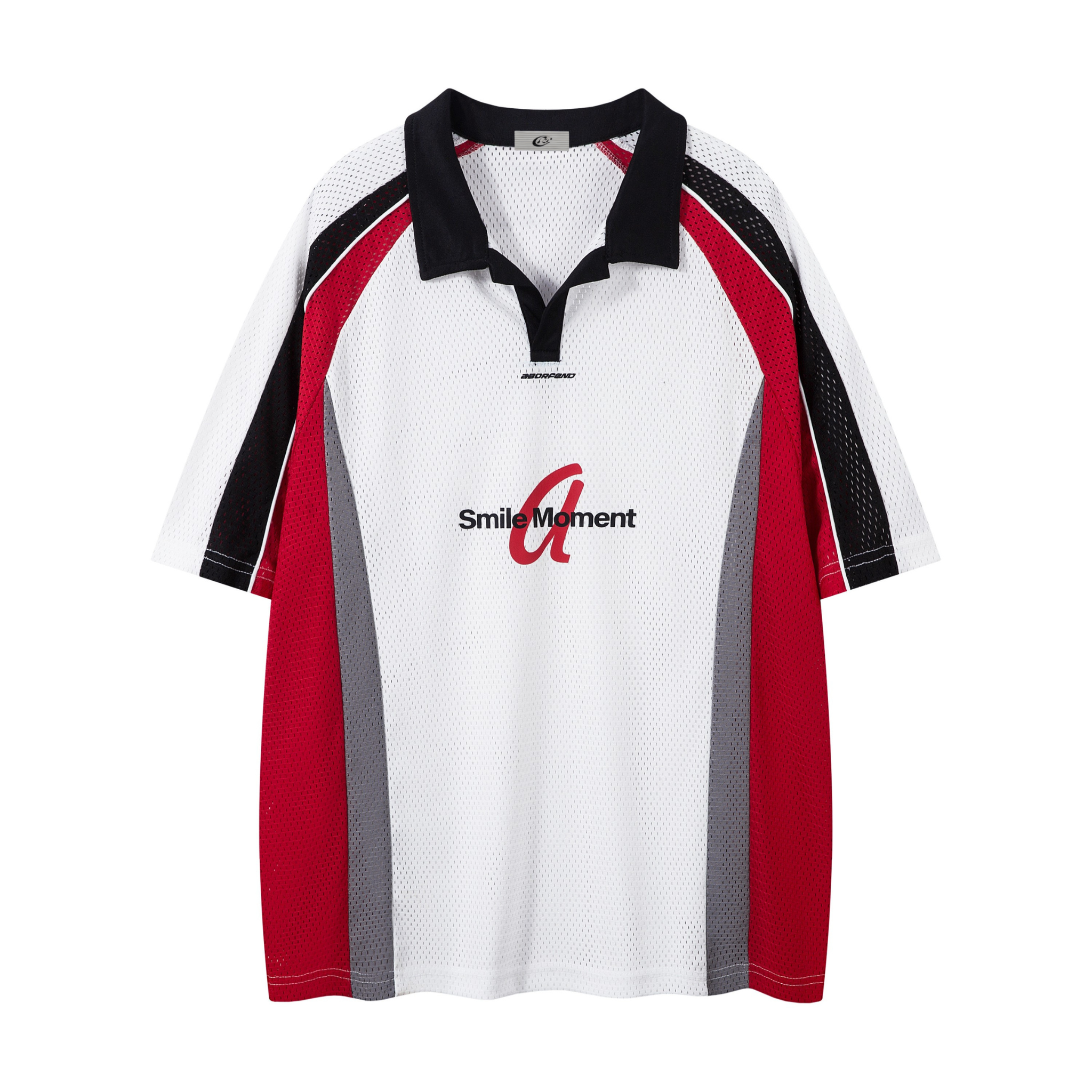 Omirad Smile Moment Patchwork Mesh Polo Jersey