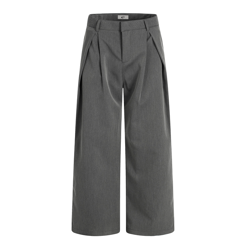 Omirad Pleated Wide-Leg Trousers | Tailored Streetwear Fit
