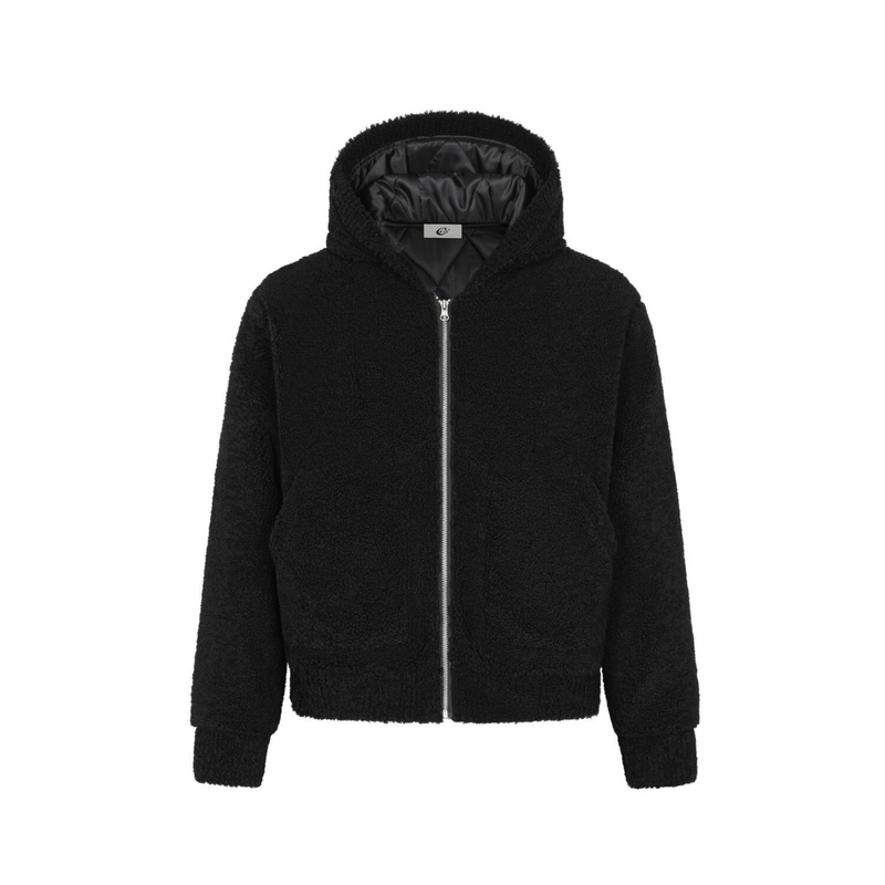 Omirad Teddy Fleece Hooded Jacket | Plush Zip-Up Hoodie