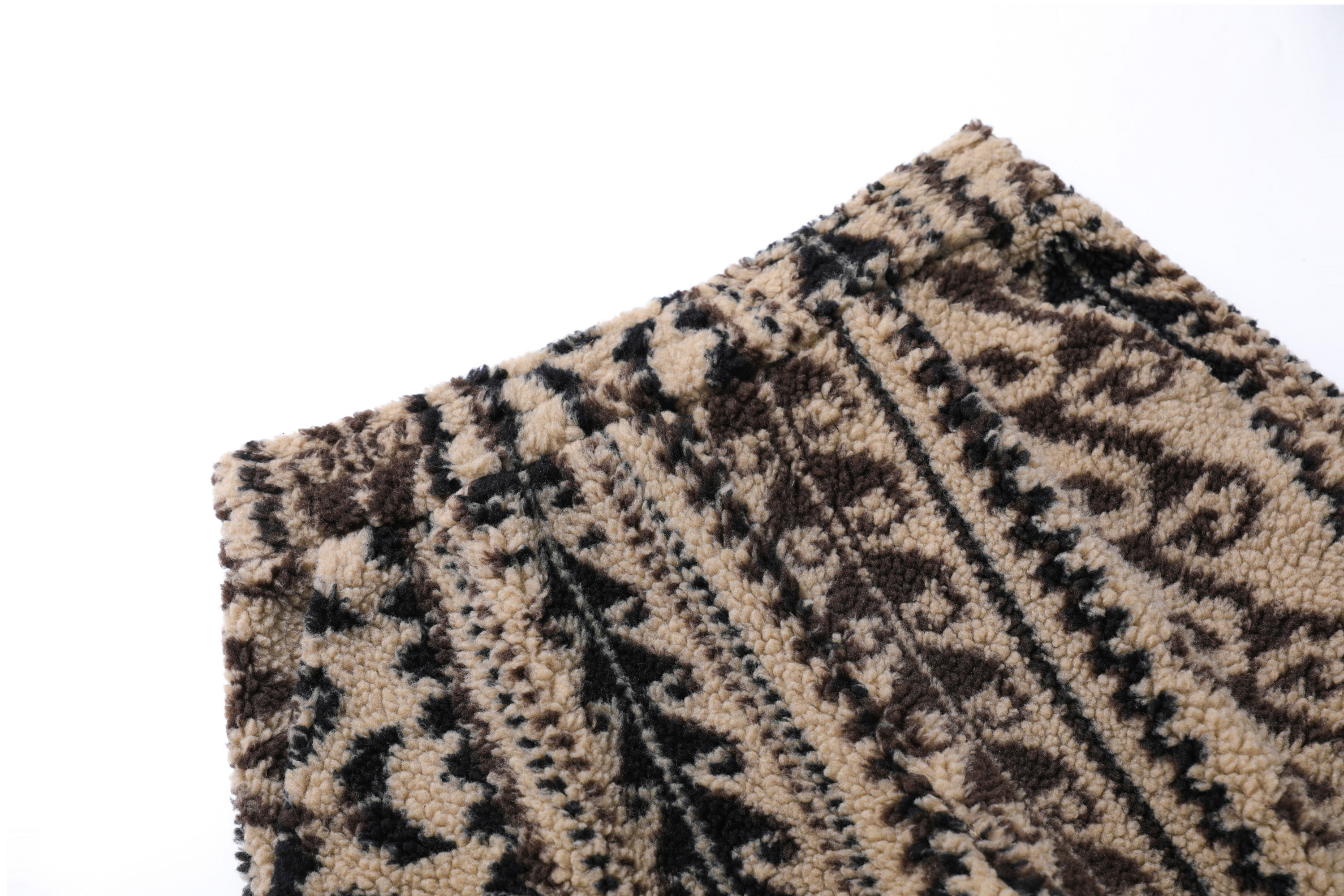 Tribal Jacquard Fleece Wide-Leg Pants | Omirad