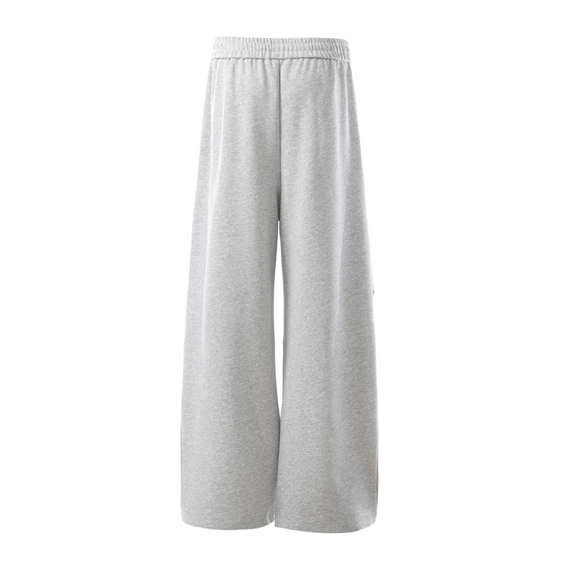 Sculpted 3D Pleat Wide-Leg Sweatpants | Oversized Fit