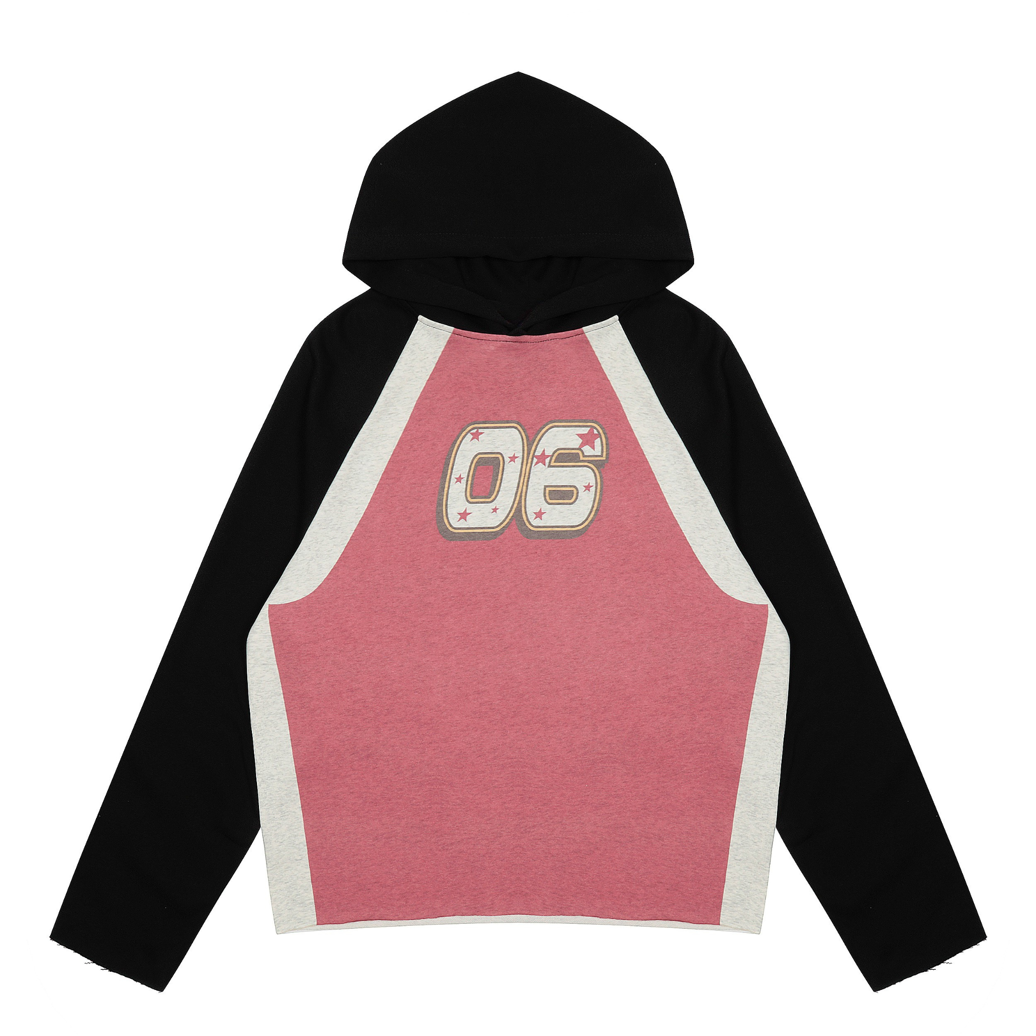 Colorblock Varsity Raglan Hoodie | Retro Sport Street Style