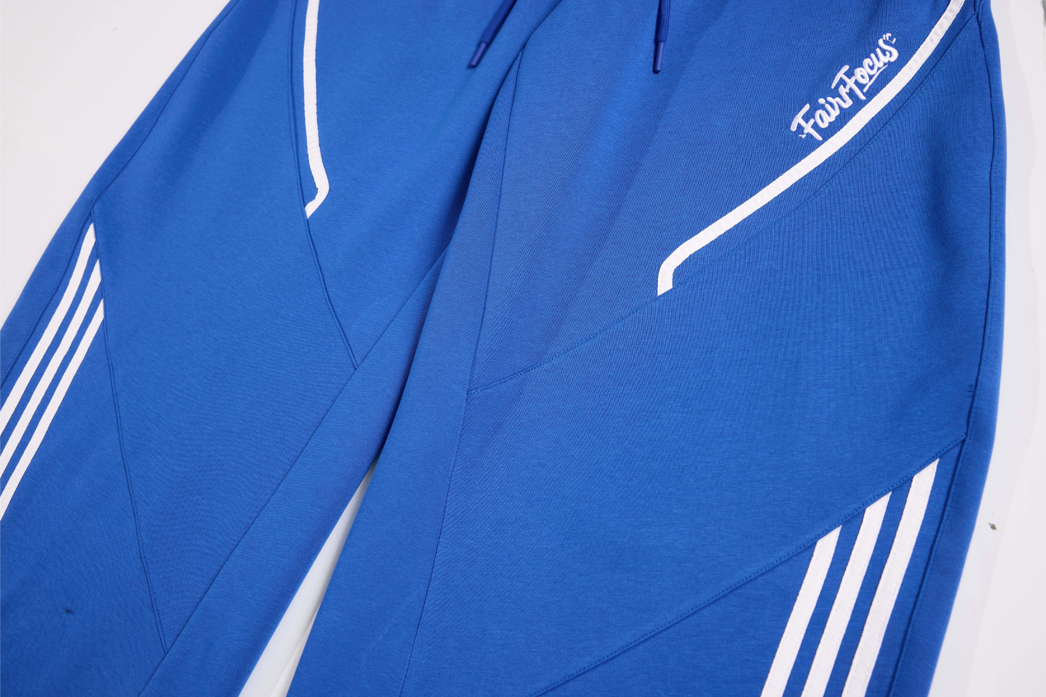 Curved Stripe Track Pants | Wide Leg Streetwear Sweatpants