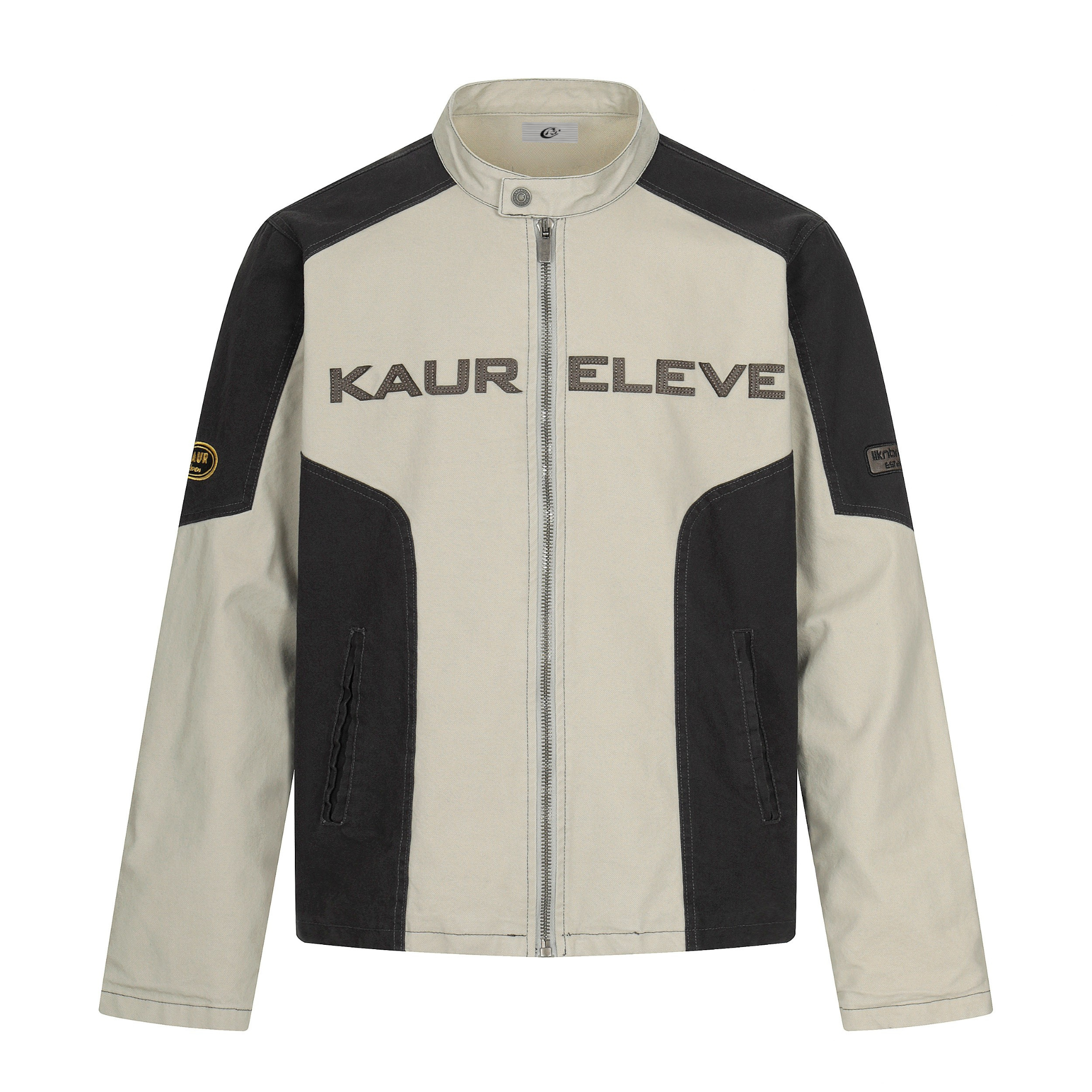 Maverick Contrast Moto Jacket | Racing-Inspired Streetwear