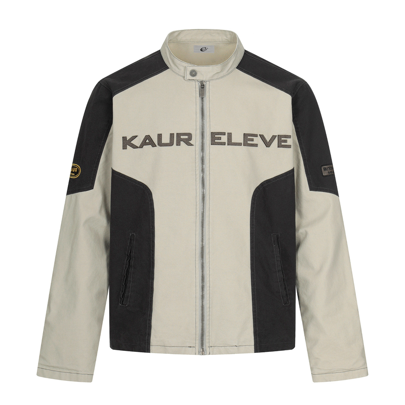 Maverick Contrast Moto Jacket | Racing-Inspired Streetwear