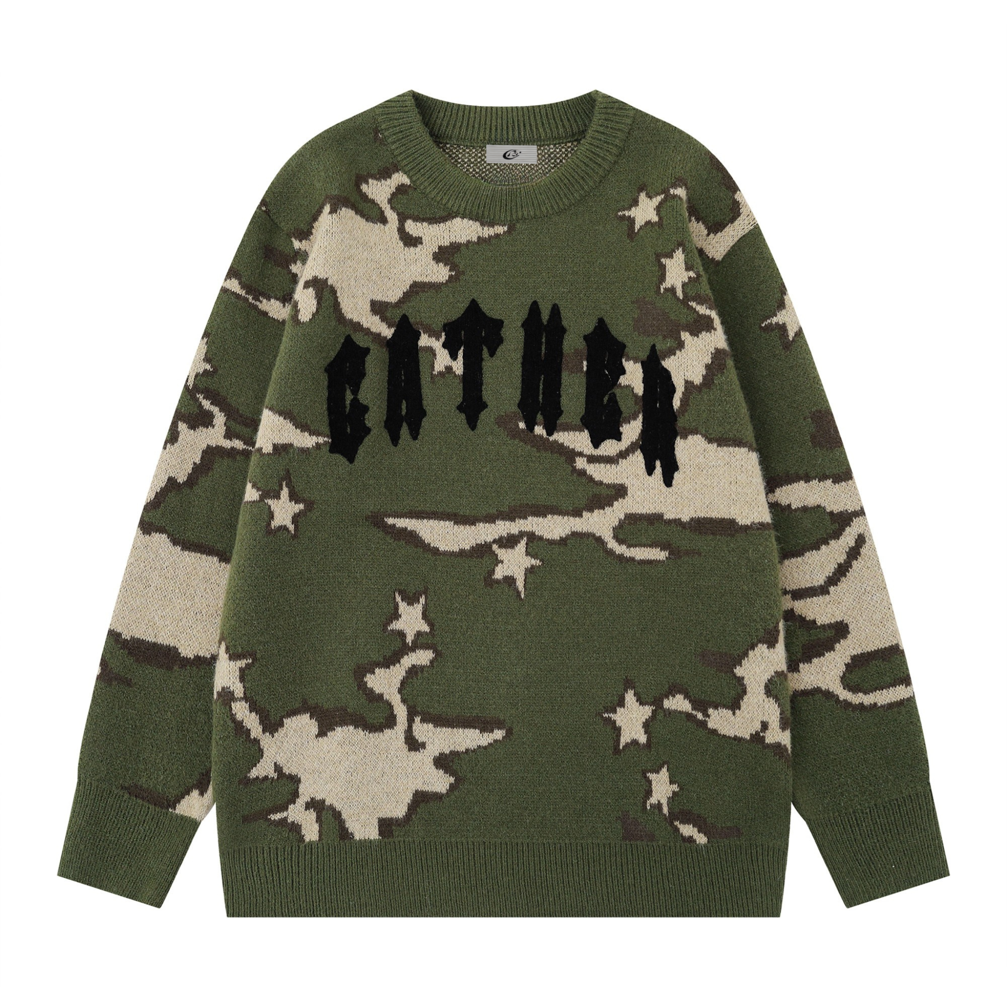 Omirad Camo Knit Sweater | Gothic Streetwear Pullover