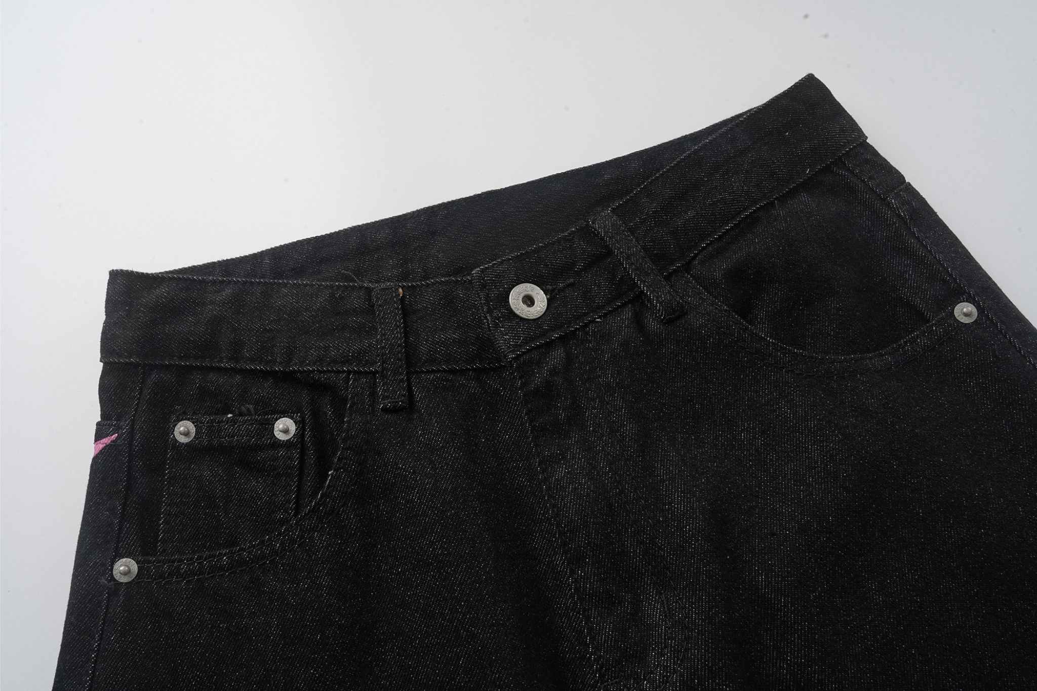 Cross Pocket Graphic Wide-Leg Jeans | Streetwear Denim