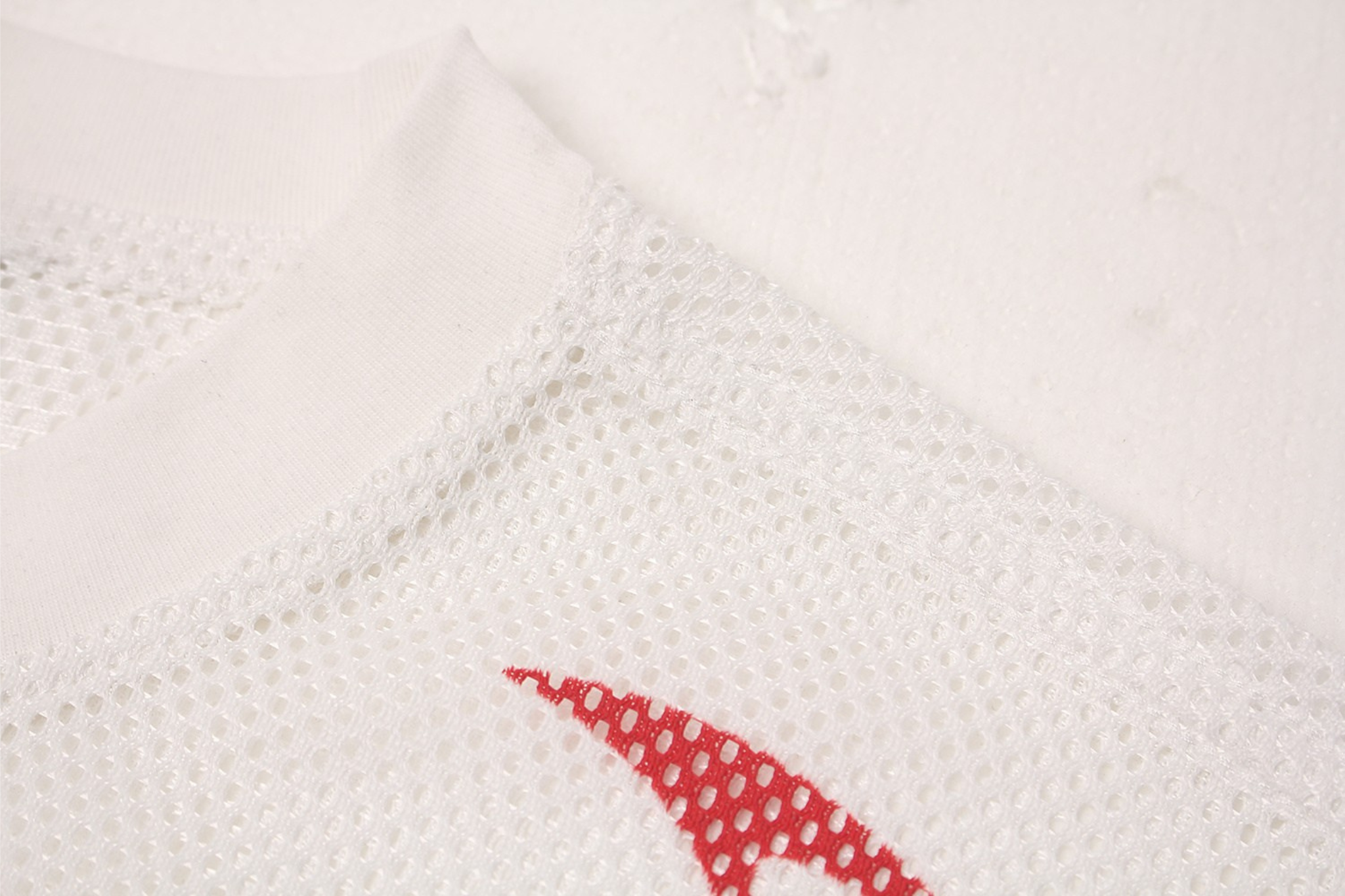 Flame Sigil Oversized Mesh Jersey | Street Athletic Tee