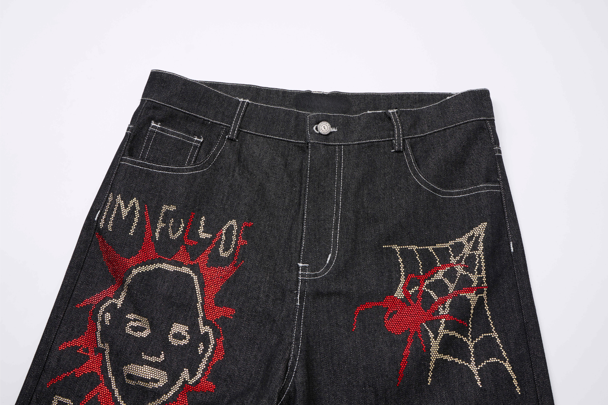 Omirad Graffiti Graphic Denim Pants | Streetwear Jeans