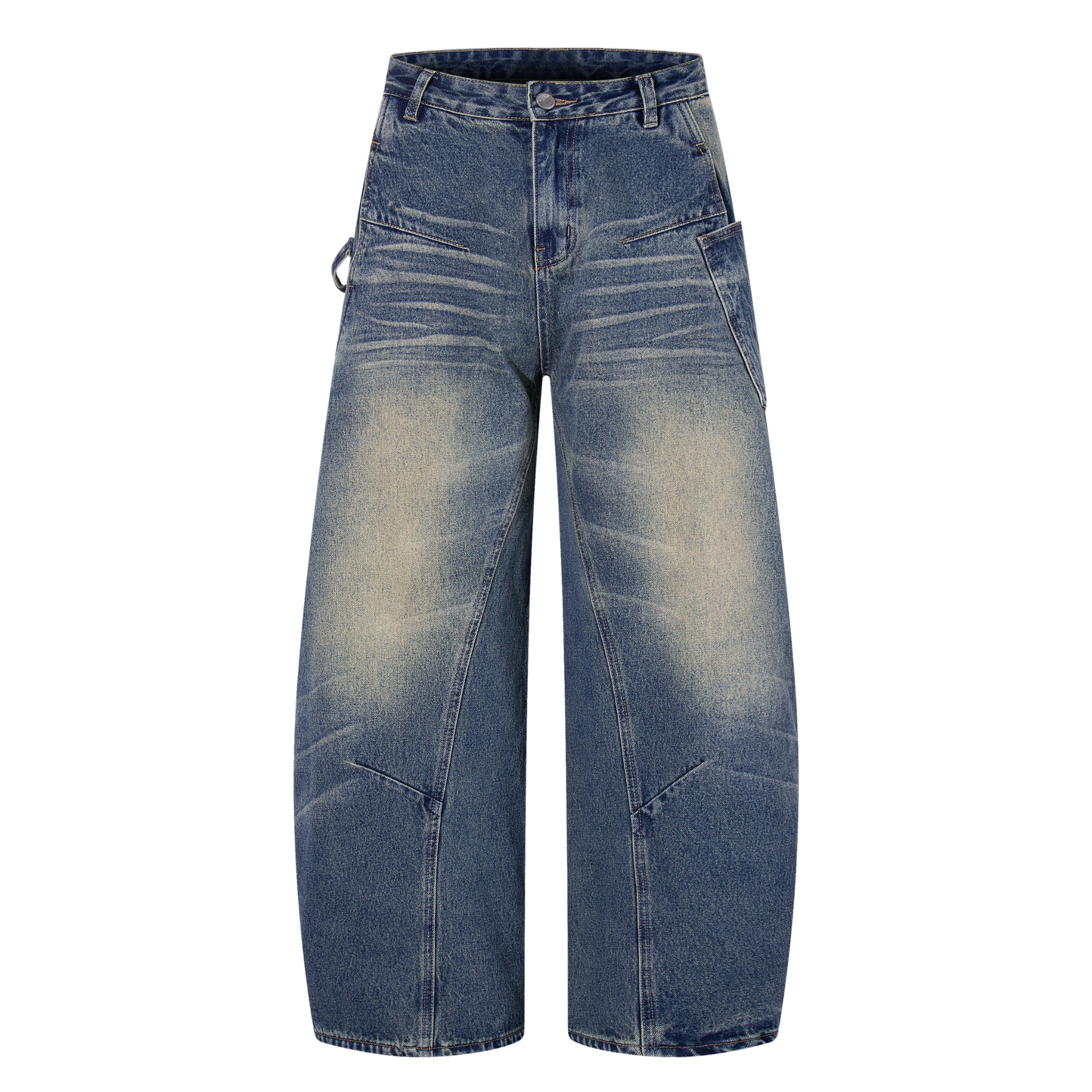 Omirad Vintage Whisker Wide-Leg Jeans | Streetwear Denim