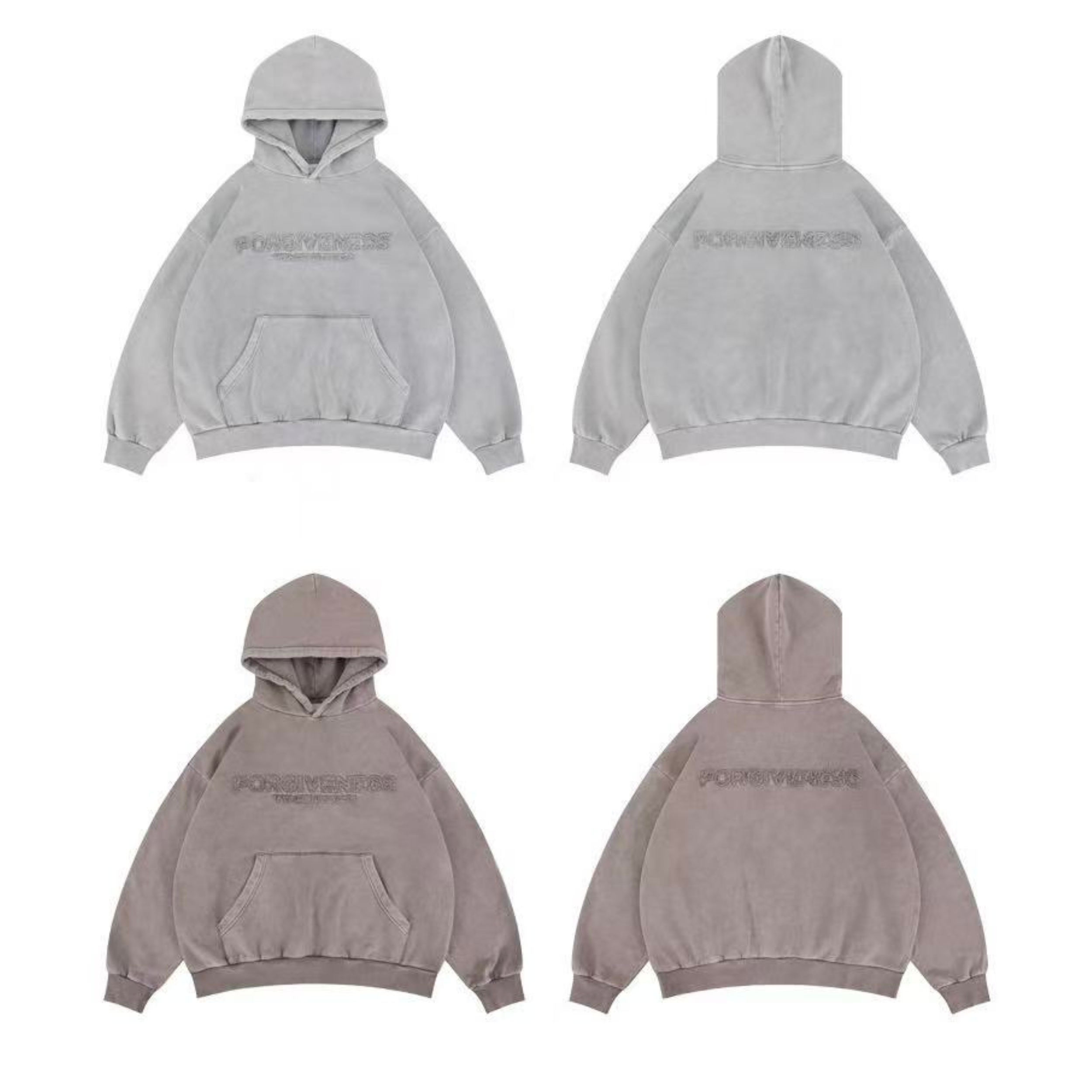 Omirad Forgiveness 3D Embroidered Oversized Hoodie