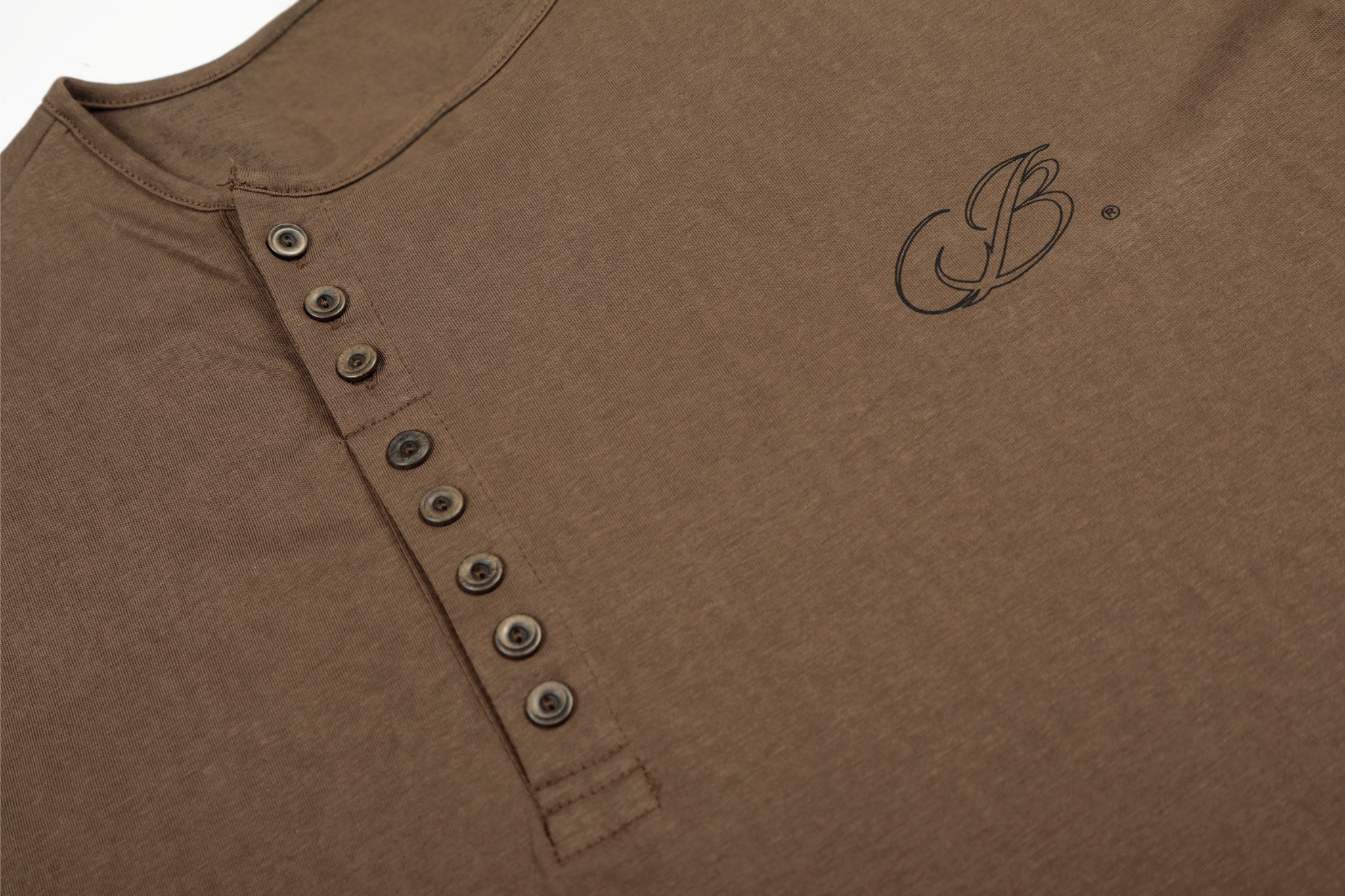 Classic Henley Long Sleeve T-Shirt | 100% Cotton