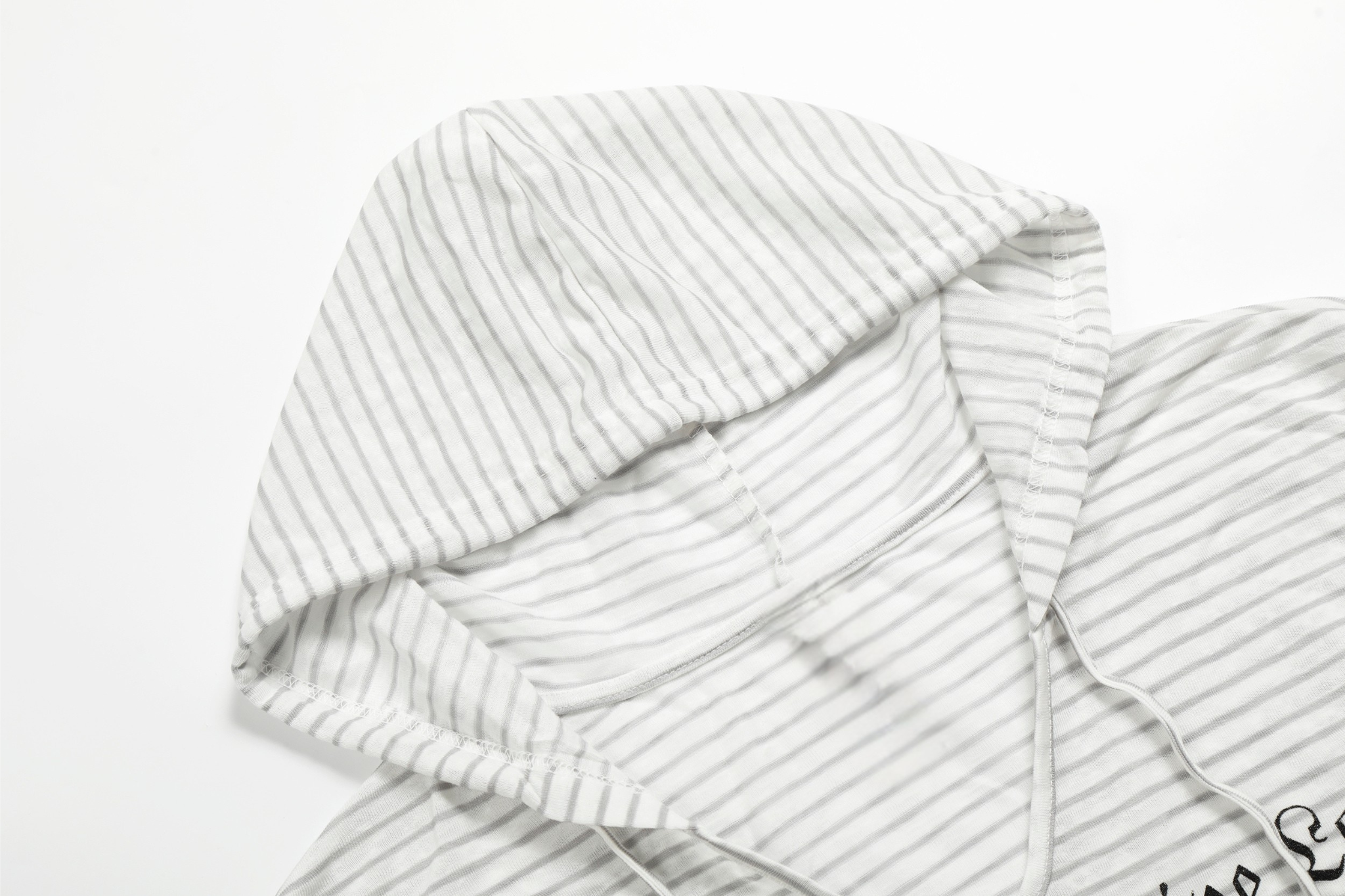 Striped Graphic Hoodie Long Sleeve Tee | Vintage Street Style