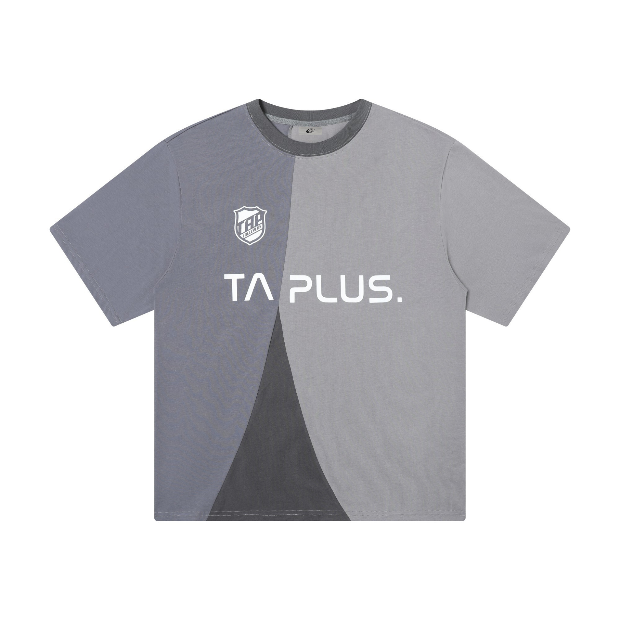 TA Plus Panel Split Graphic Tee | Streetwear Cotton T-Shirt