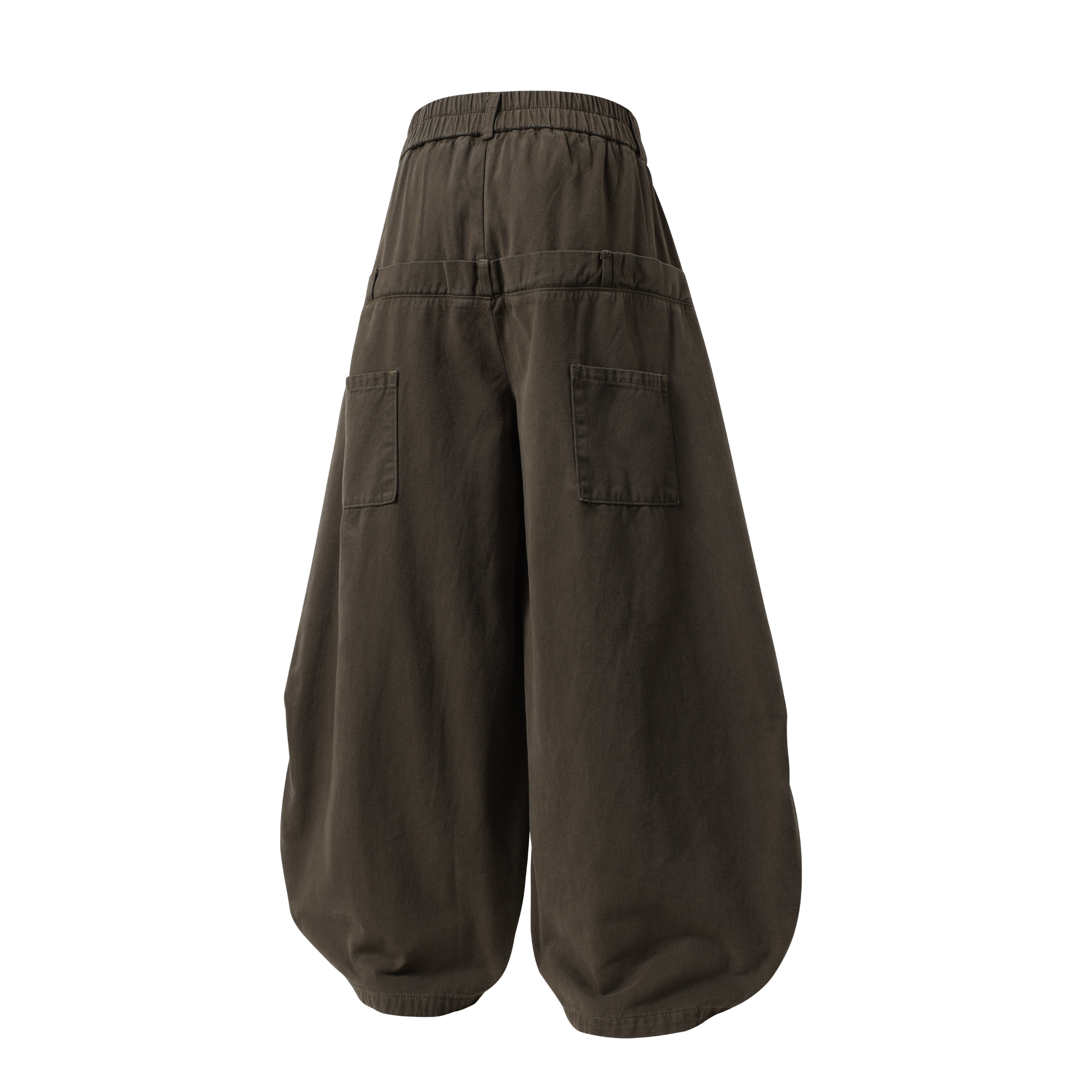 Omirad Classic Barrel Pants | Wide Leg Cotton Trousers