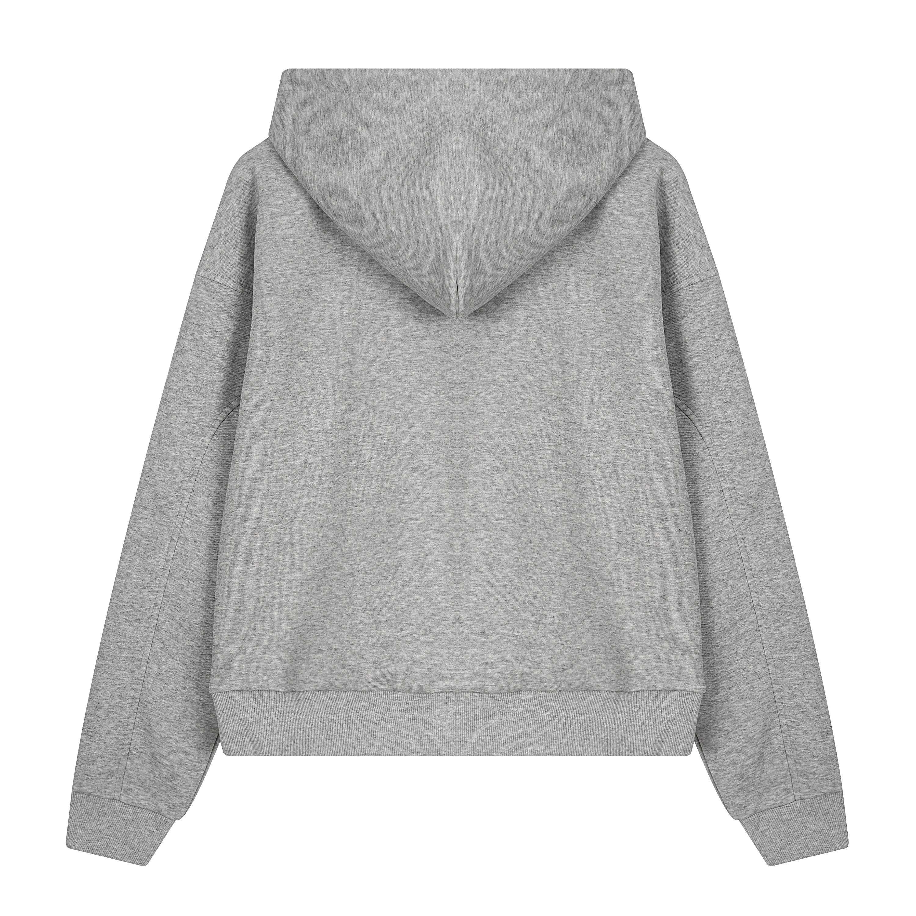 Omirad Business Card Graphic Zip Hoodie | Heather Grey