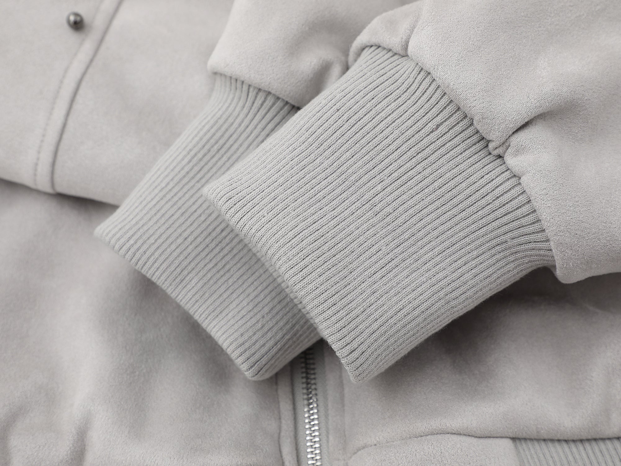 Furry-Ear Zip Hoodie Jacket | Streetwear Puffer with Rivets
