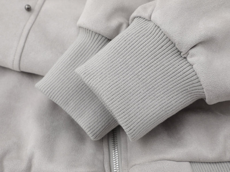 Furry-Ear Zip Hoodie Jacket | Streetwear Puffer with Rivets