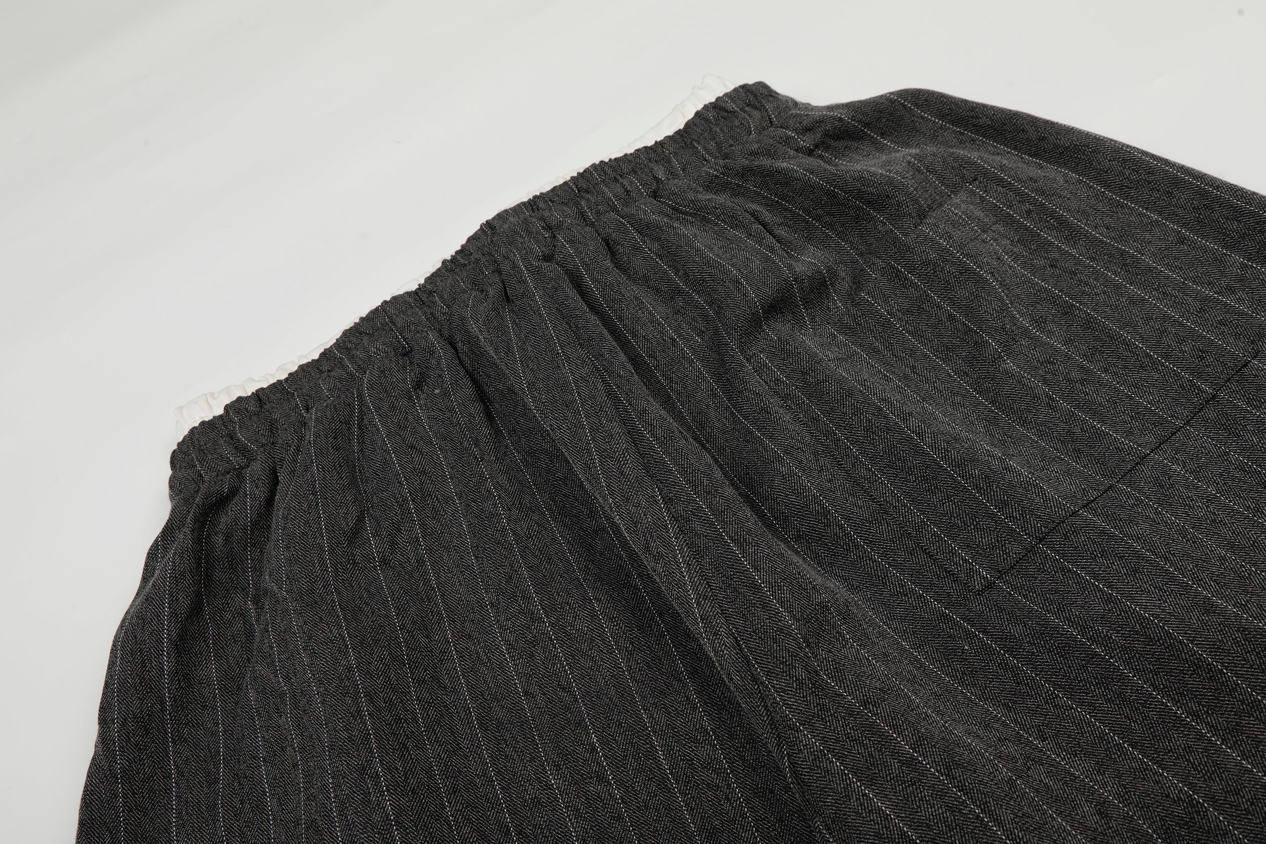 Omirad Pinstripe Wide-Leg Track Pants | Relaxed Fit