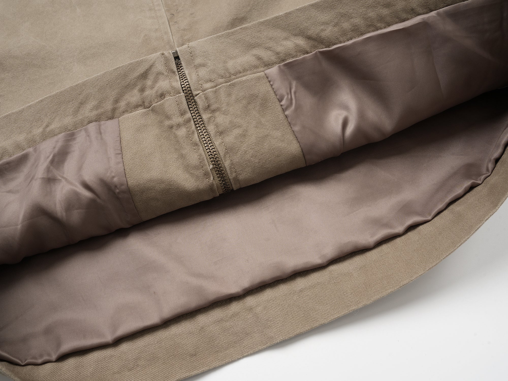 Studded Vintage Work Jacket | Washed Cotton Zip-Up