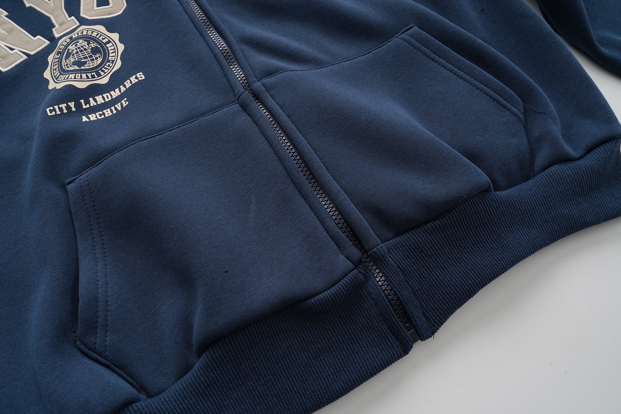 Omirad NYC Fur-Lined Zip Hoodie | Varsity Graphic Hoodie