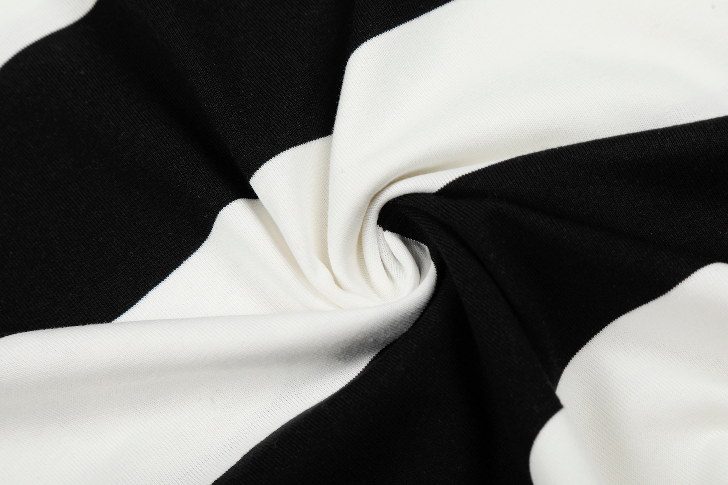 Omirad Rugby Stripe Graphic Polo Shirt | Black & White