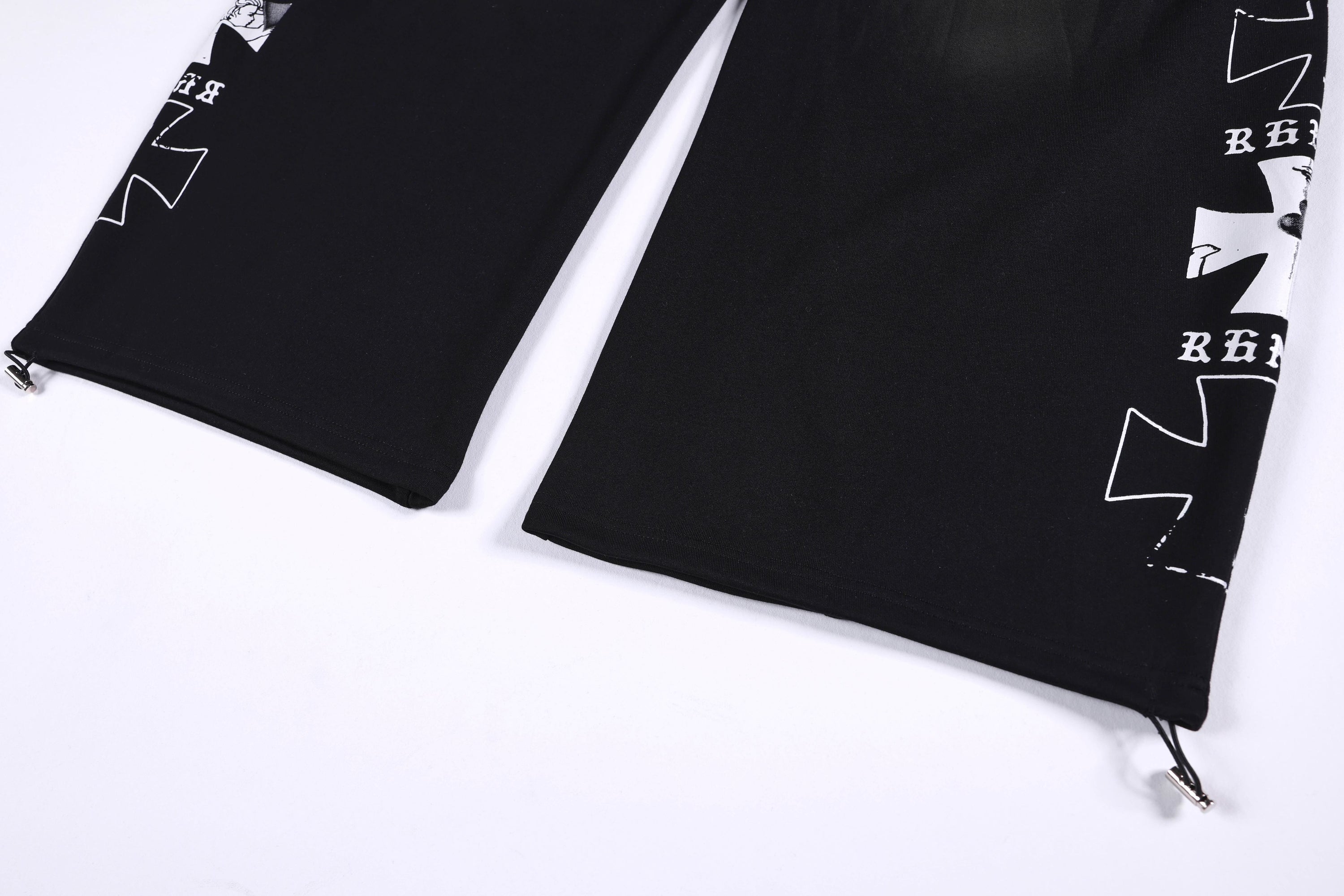 Omirad Gothic Script Wide-Leg Sweatpants | Streetwear
