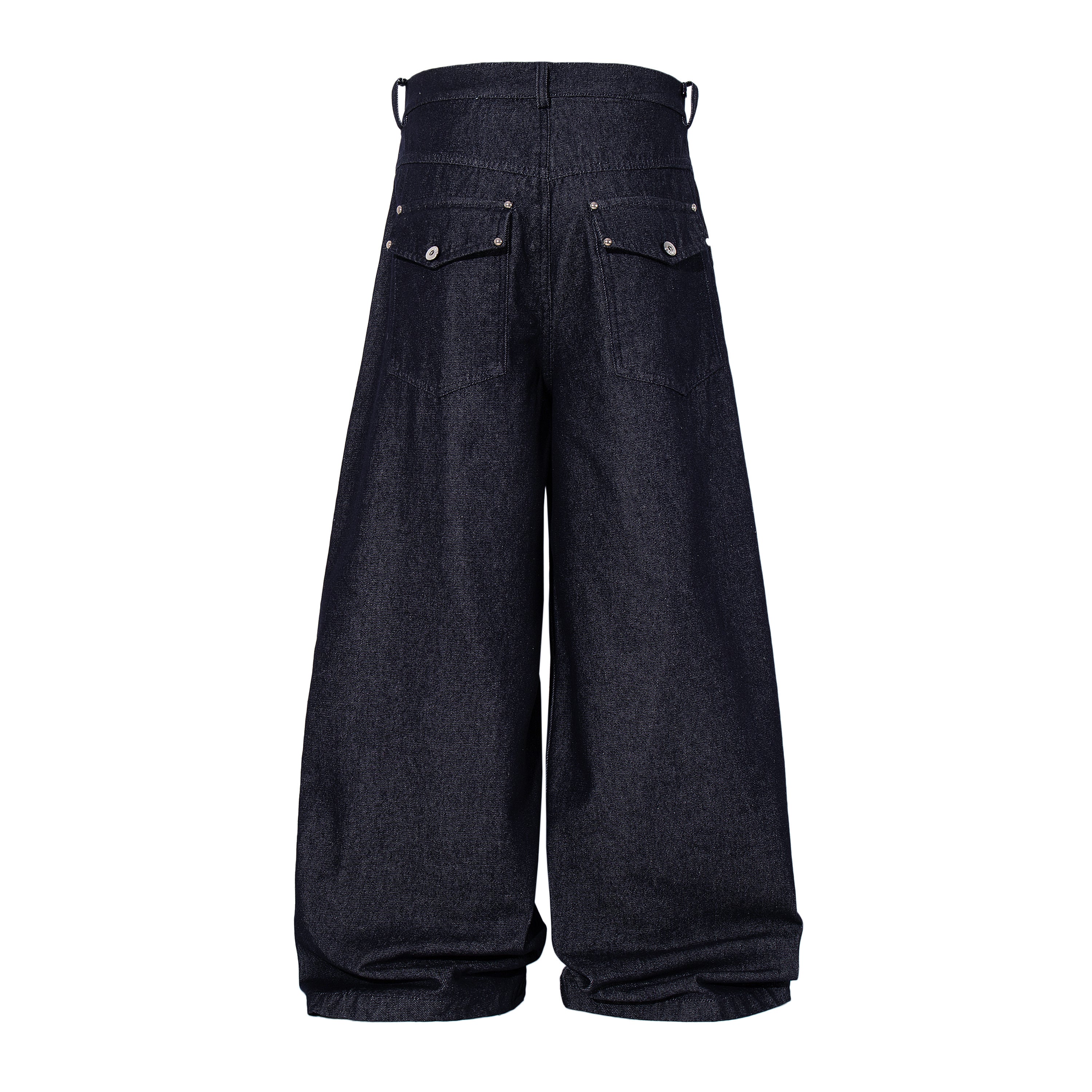 Omirad Panel Construction Wide Leg Denim Pants | SEAKOFF