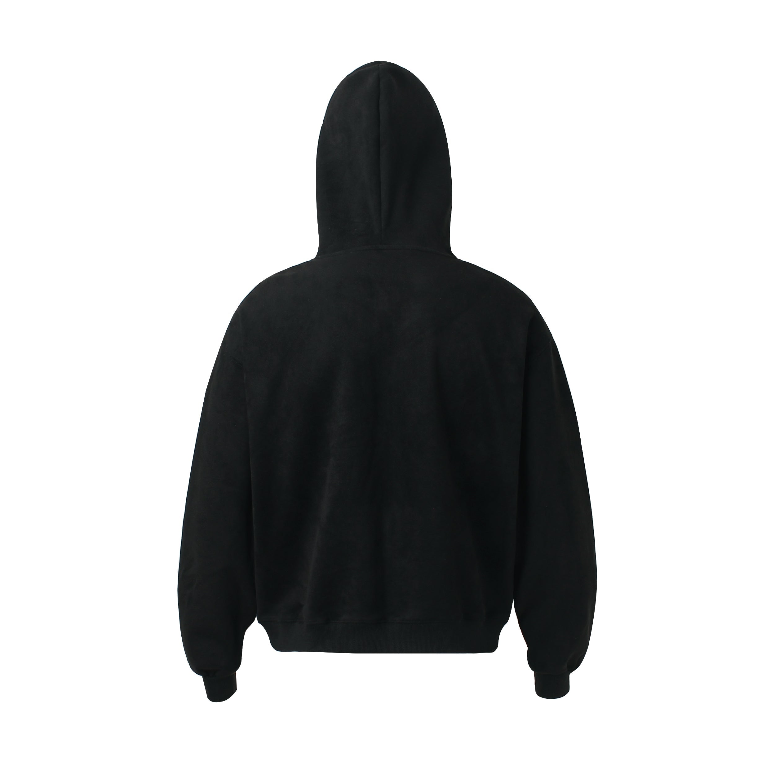 GLFSMADE Suede Graphic Zip-Up Hoodie | Streetwear Fleece