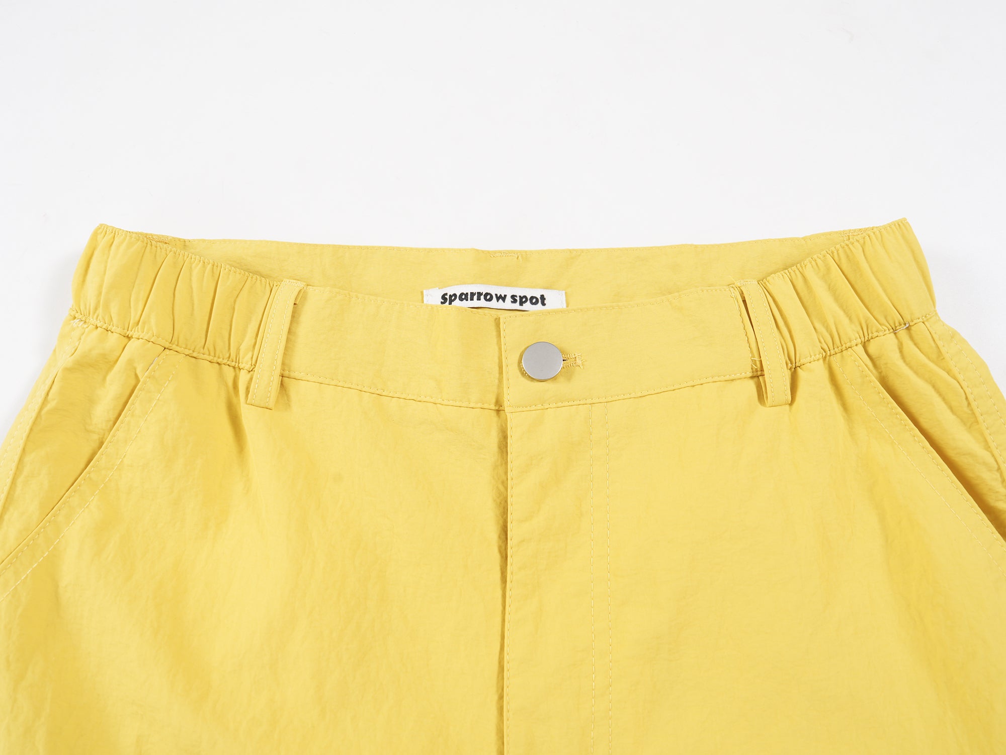 Wide-Leg Nylon Cargo Pants | Y2K Street Style
