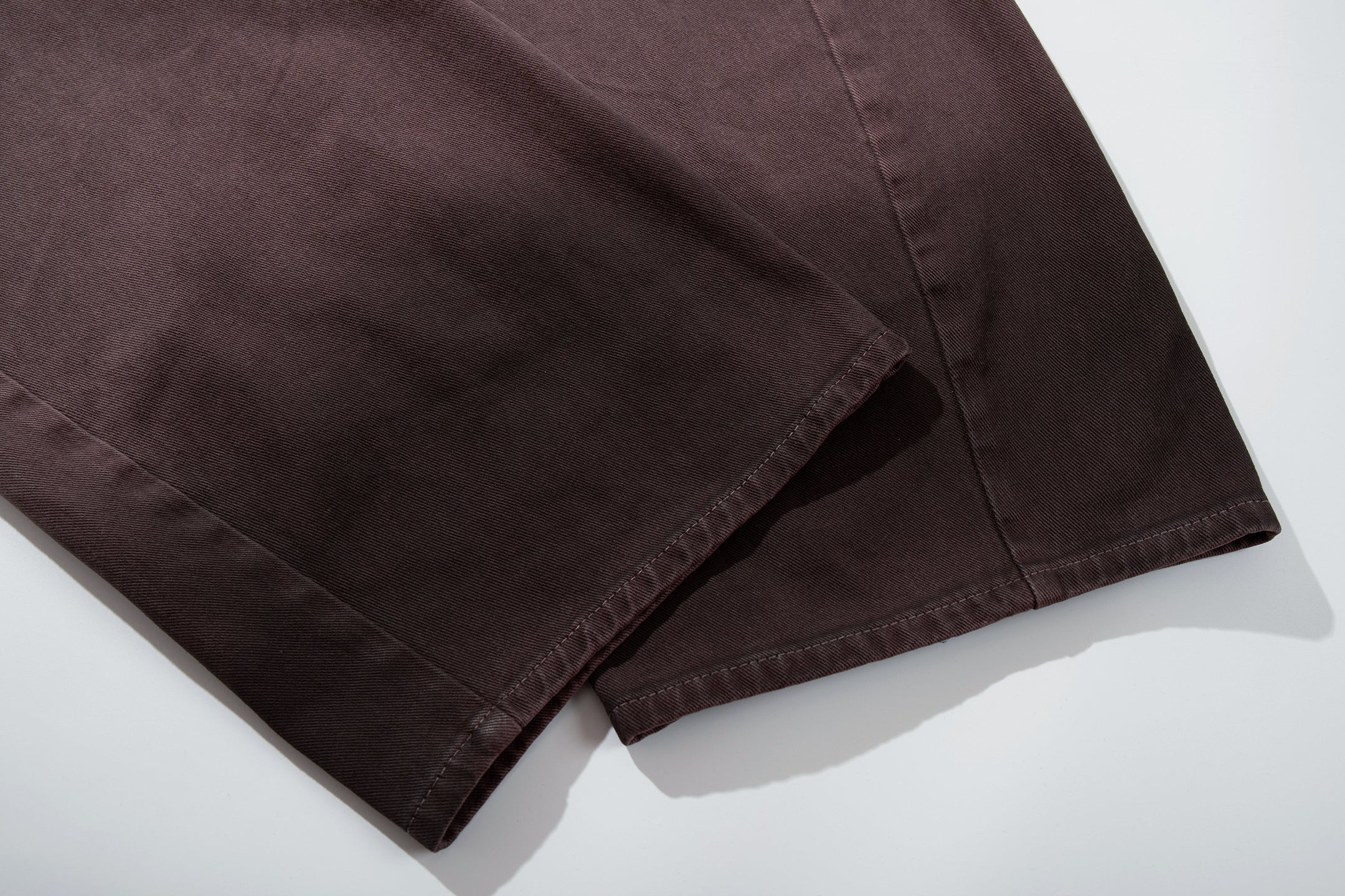 Gradient Washed Wide-Leg Jeans | Brown Oversized Denim
