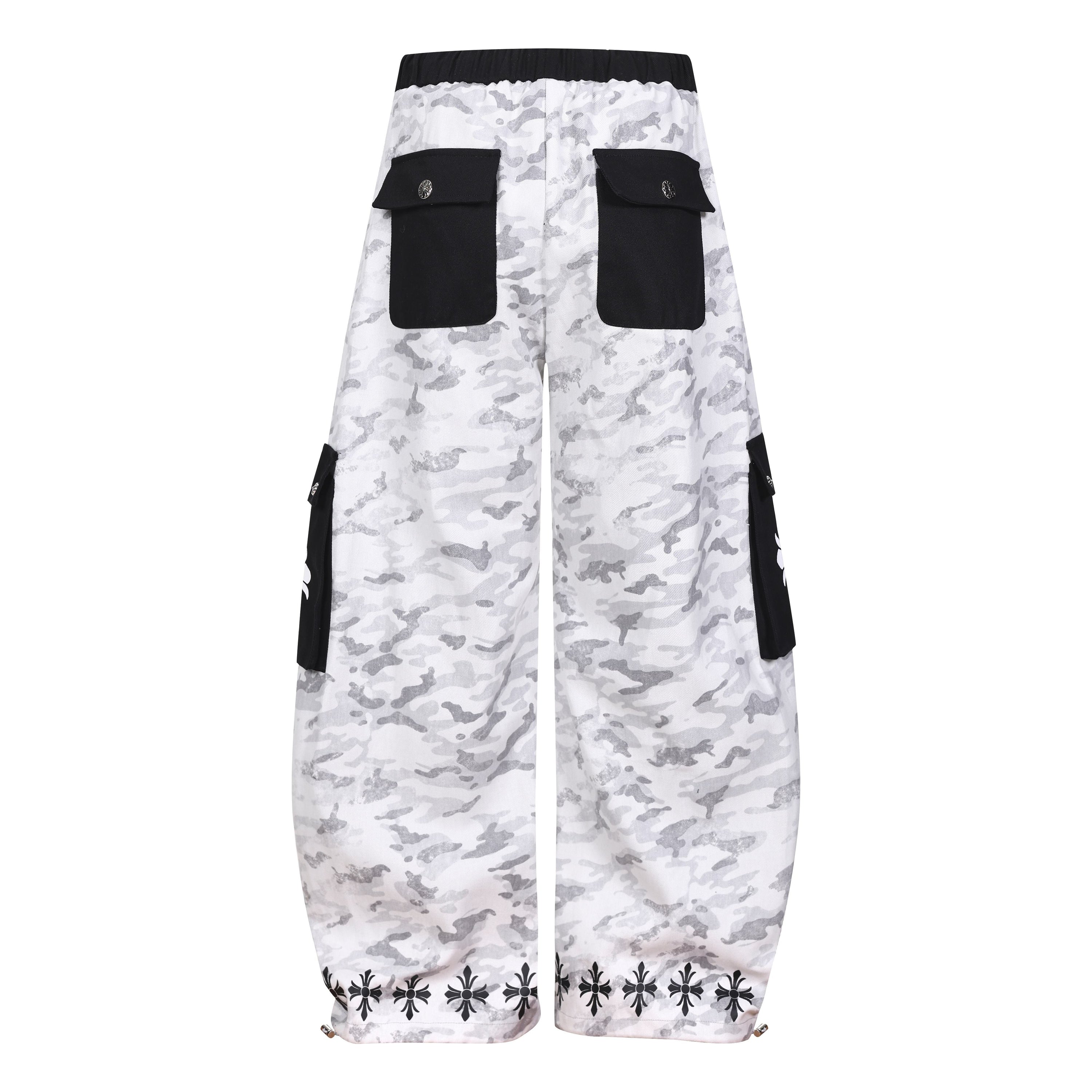 Omirad Camo Graphic Cargo Pants | Wide-Leg Streetwear