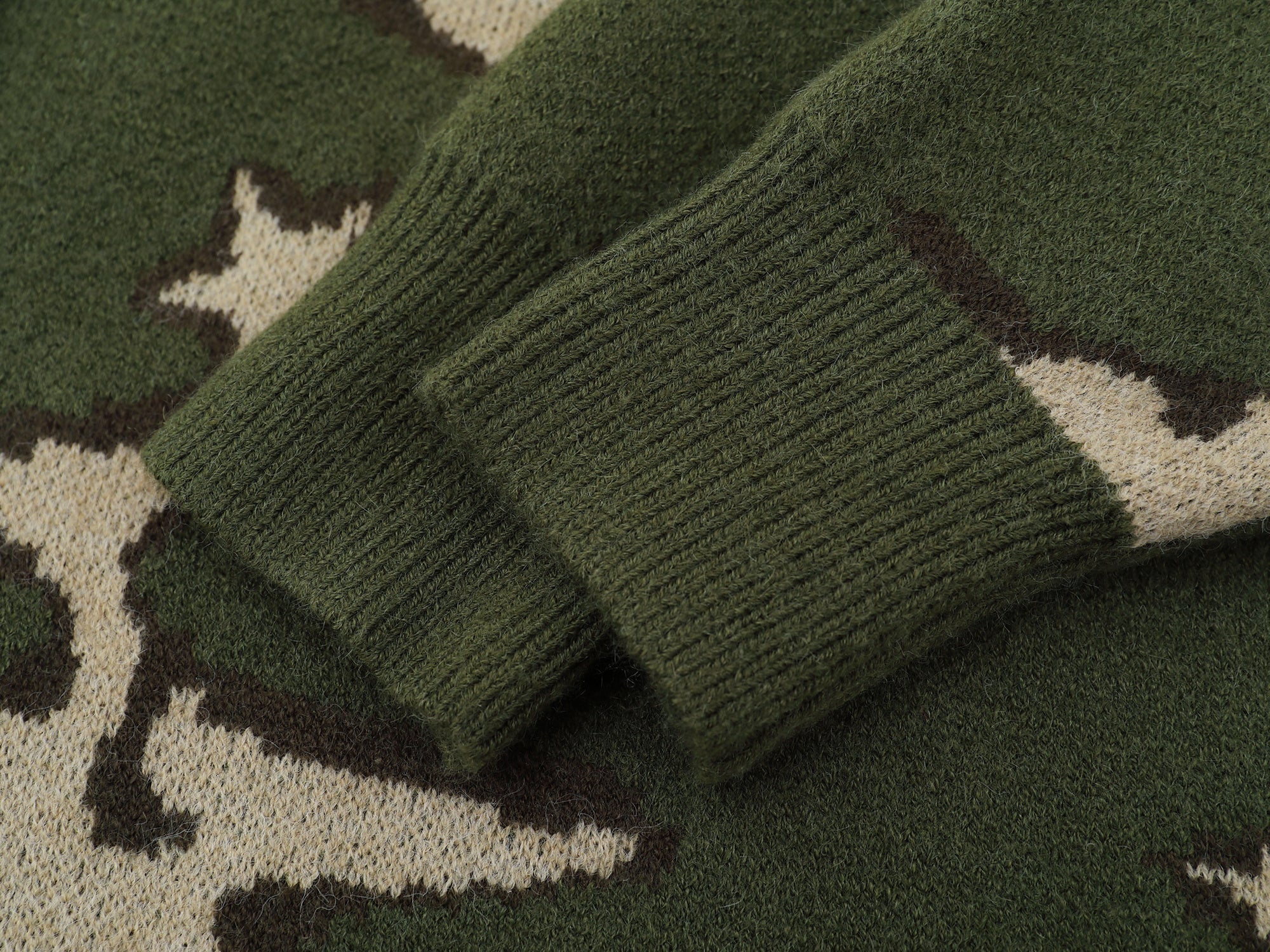 Omirad Camo Knit Sweater | Gothic Streetwear Pullover