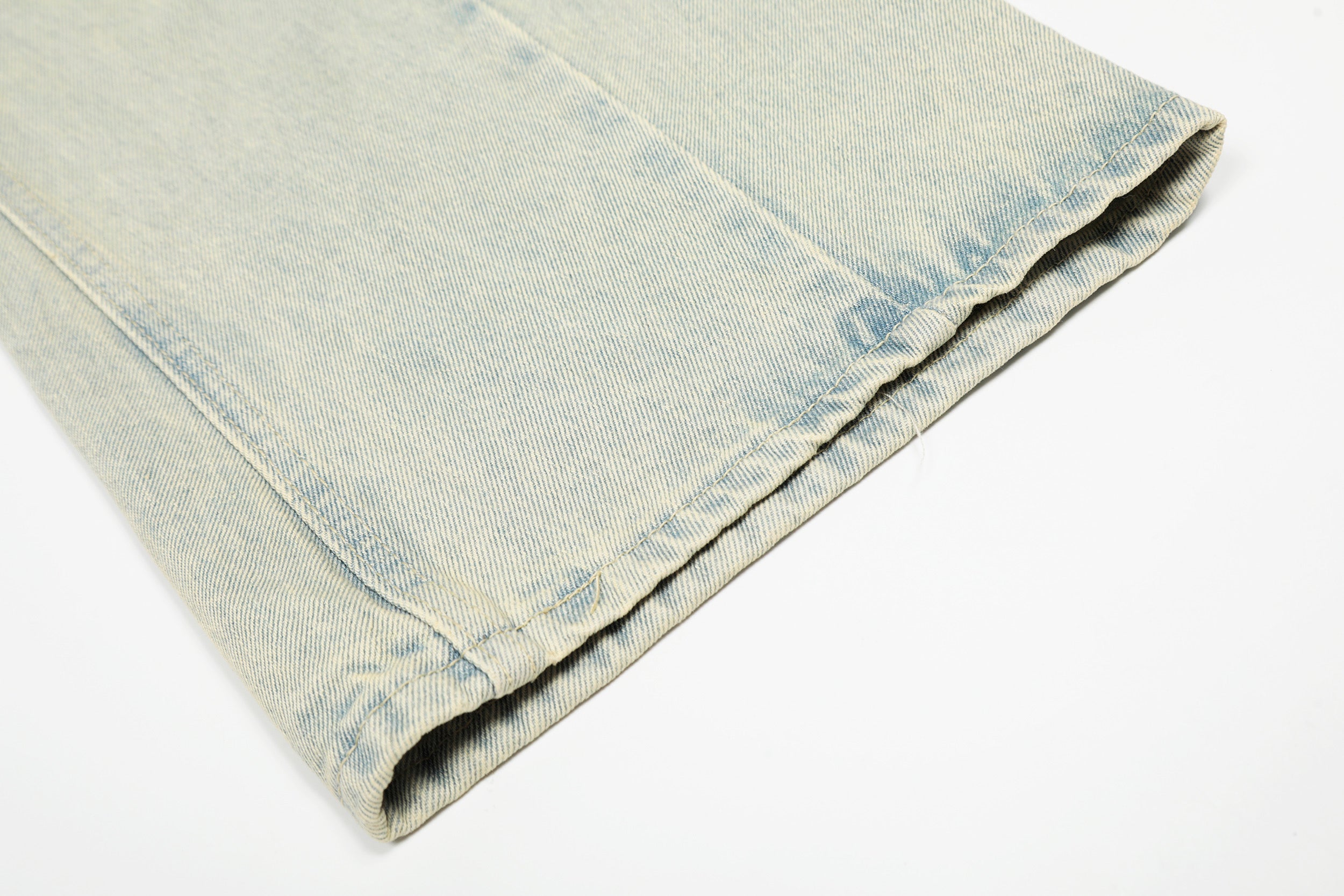Omirad Creased-Wash Balloon Jeans | Wide Leg Denim