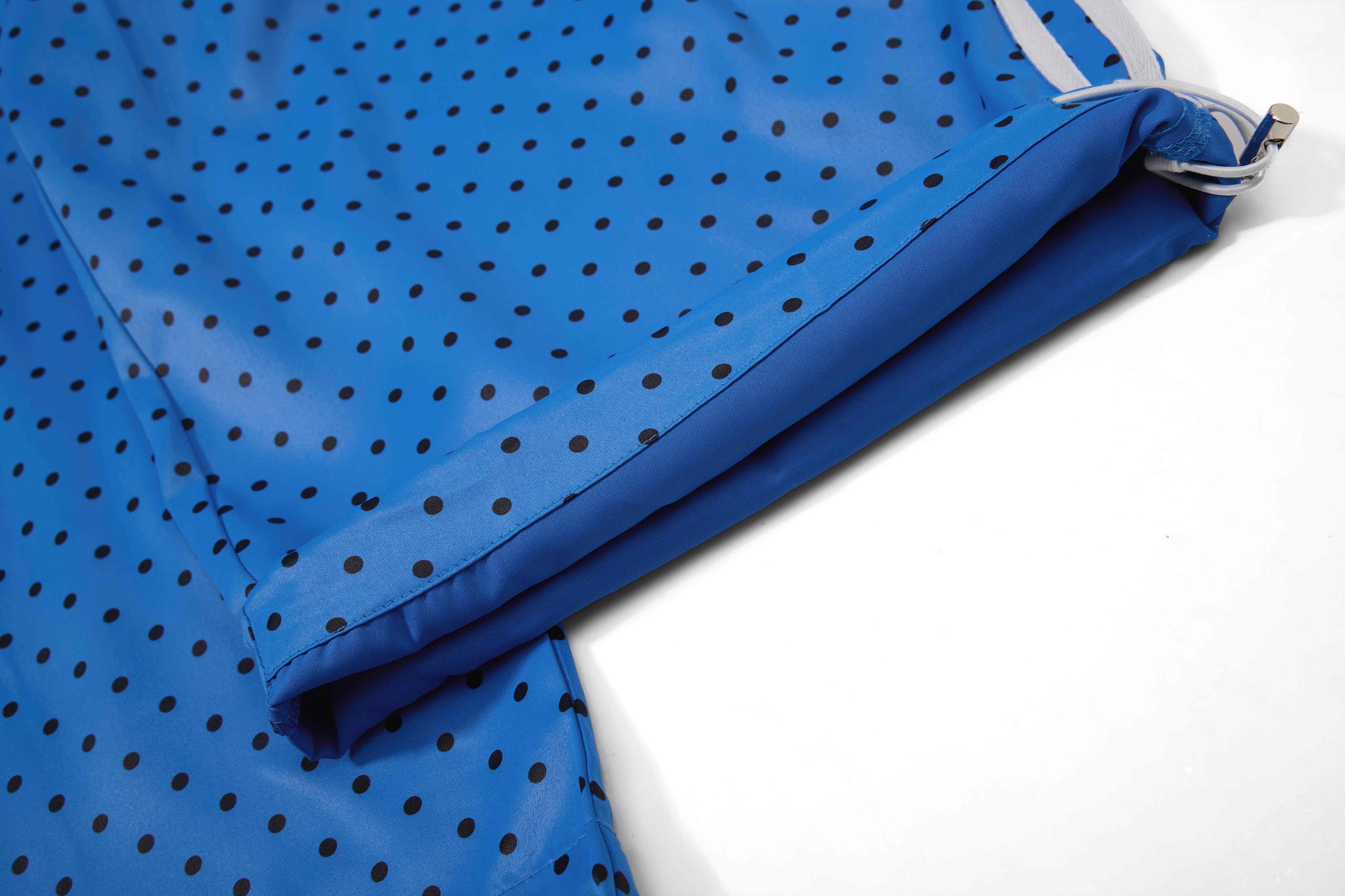 Polka Dot Wide-Leg Track Pants with Side Stripes | SEAKOFF
