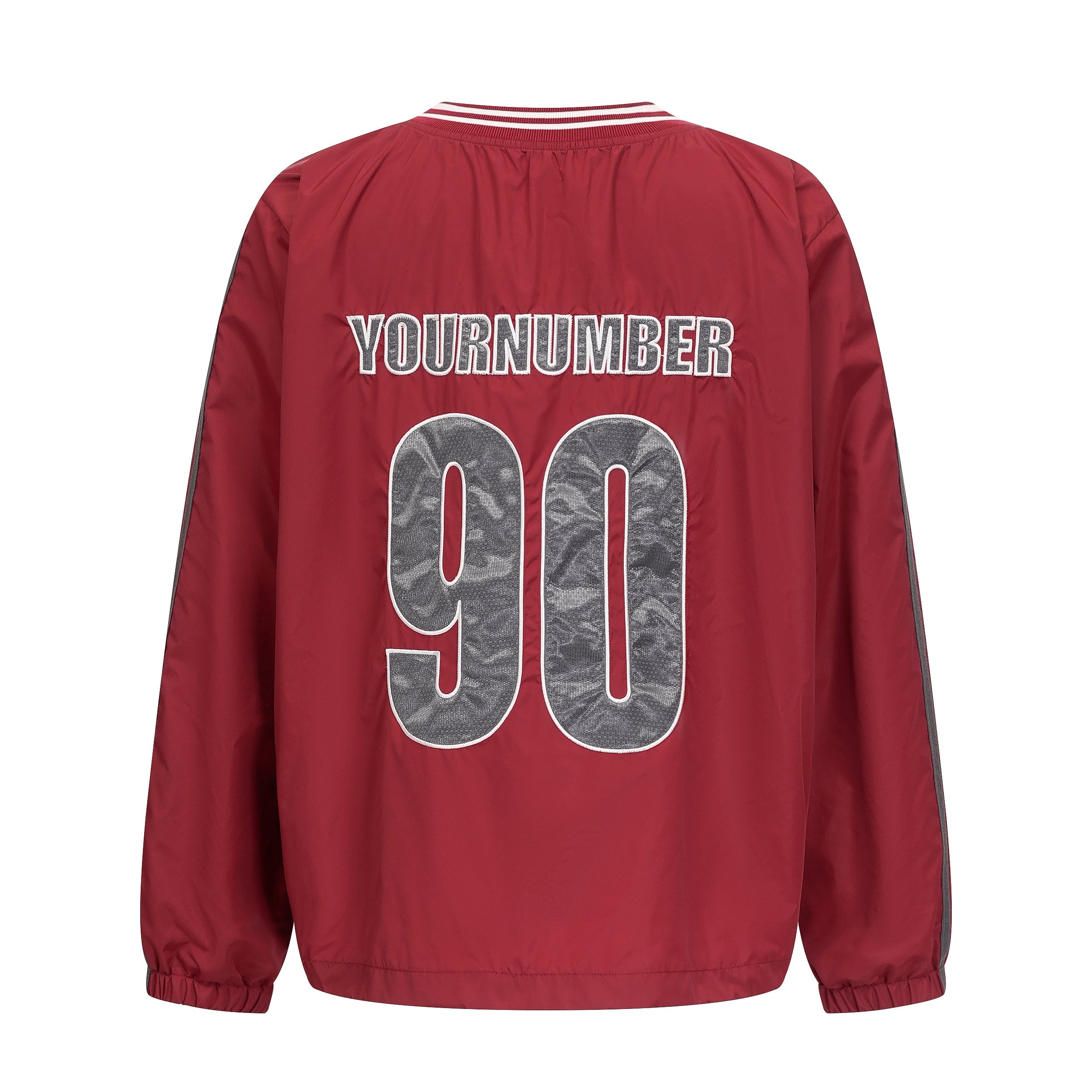 Retro Athletic Nylon Pullover | Varsity 90 Streetwear Top