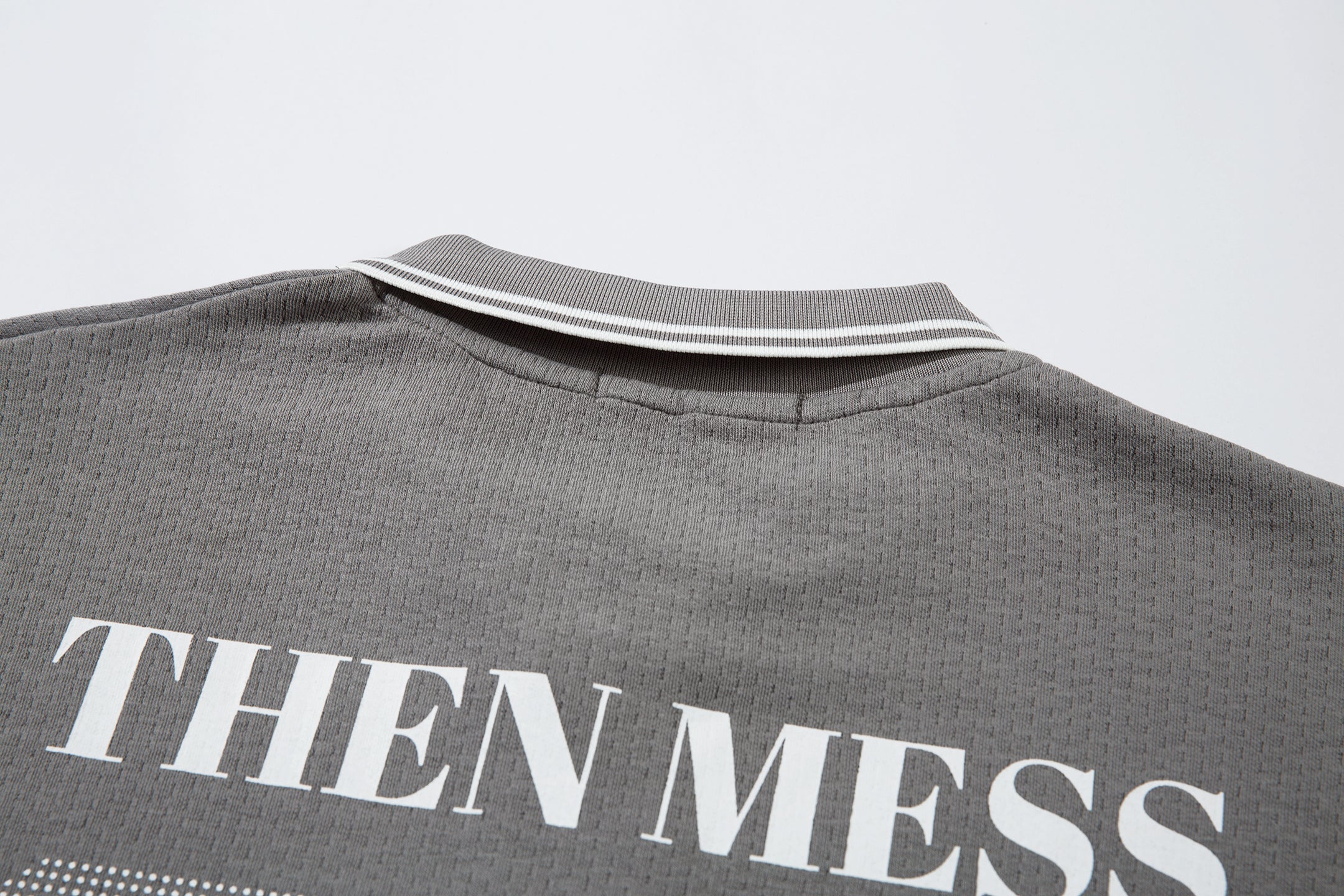 Varsity Mesh Polo Long Sleeve | Number 02 Collegiate Shirt