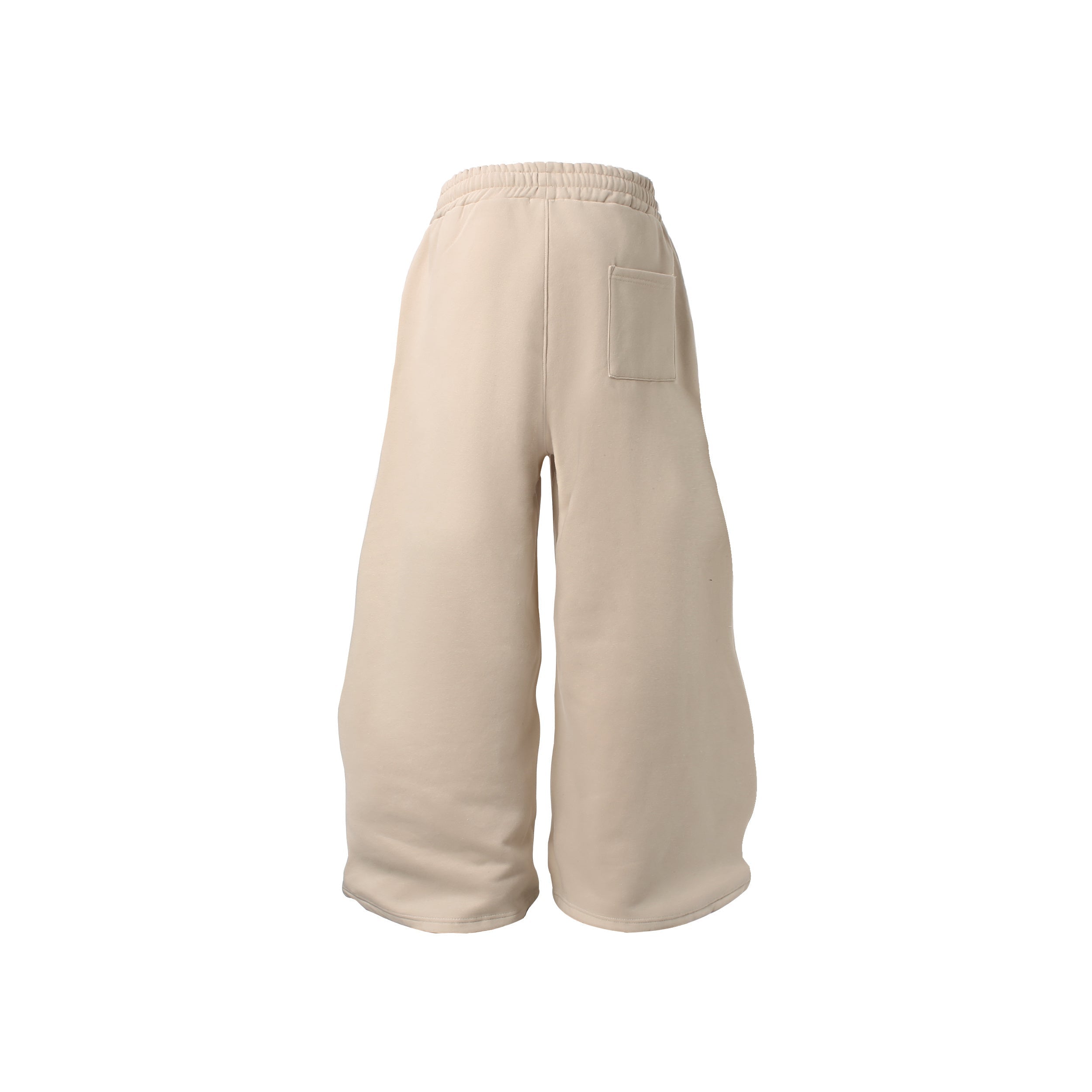 Fleece-Lined Retro Letter Wide-Leg Sweatpants | Streetwear