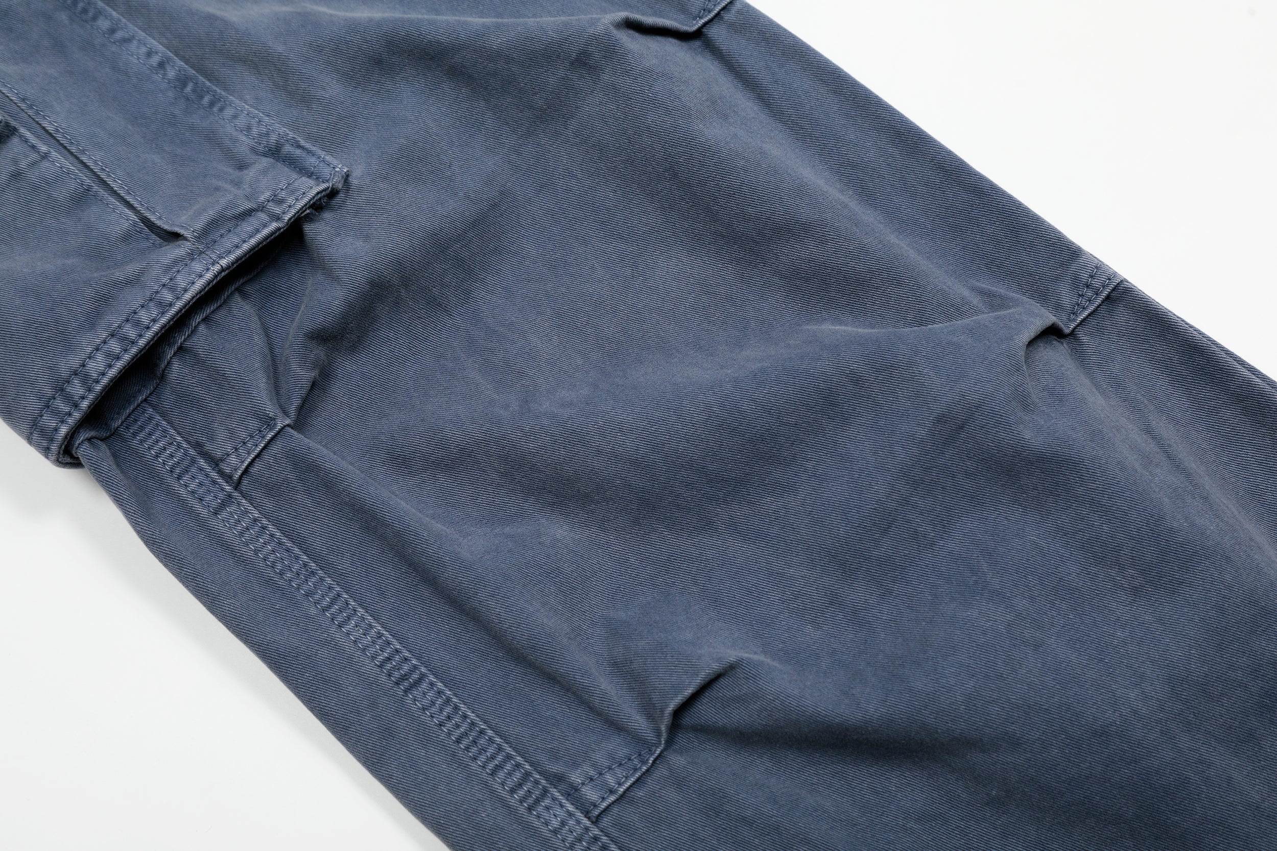 Washed Blue Wide-Leg Cargo Pants | Vintage Streetwear