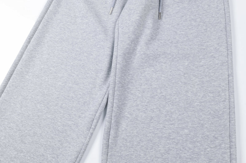 Gothic Cross Wide-Leg Sweatpants | FATFOCUS Logo Waistband