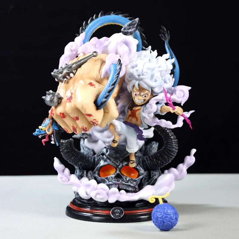 Ruffy Gear 5 Actionfigur - 22 cm mit erweckten Hand-, Drachen- und Raucheffekten, limitierter Auflage - Ein Stück Sammlerstück